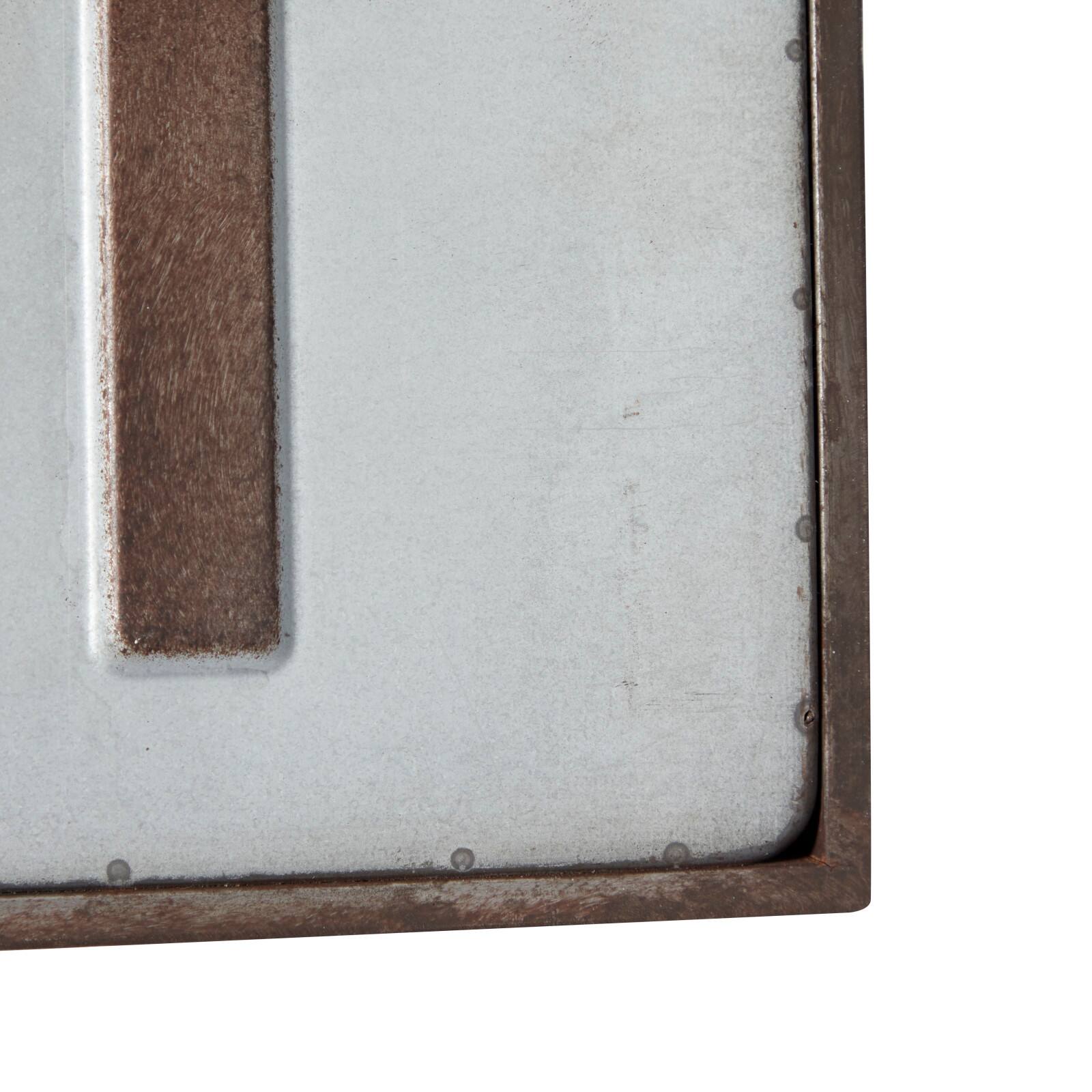 36&#x22; Gray Farmhouse Metal Wall Sign