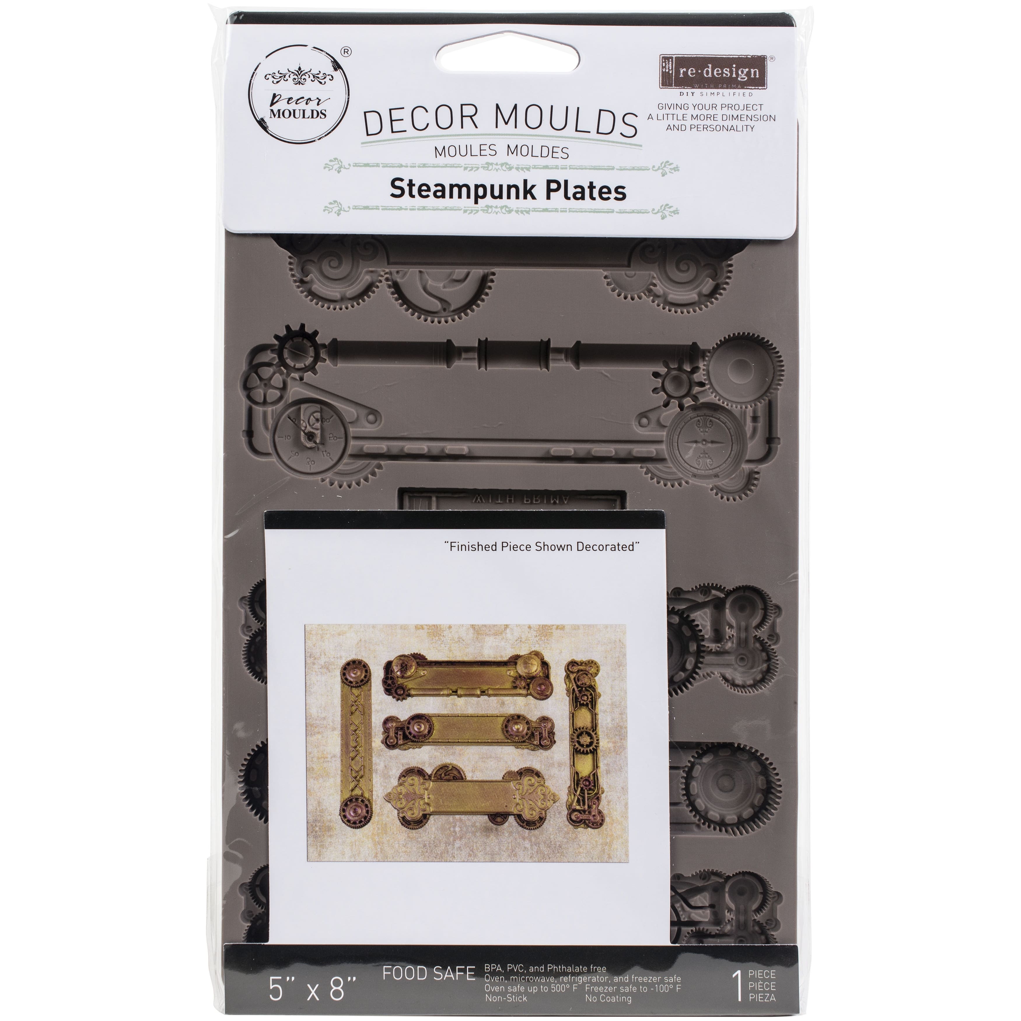 Redesign with Prima&#xAE; Decor Mould&#xAE; Steampunk Plates Silicone Mold