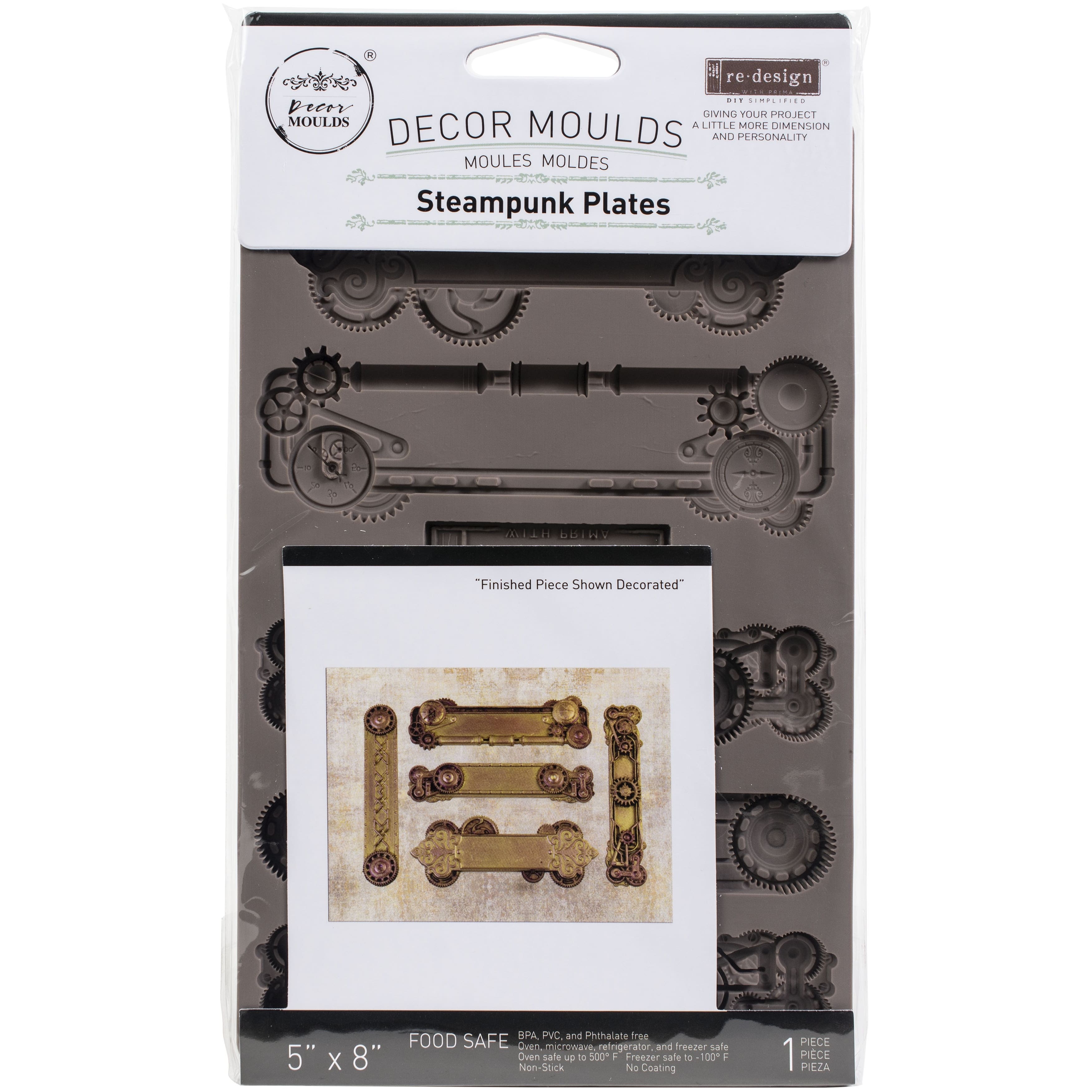 Redesign with Prima® Decor Mould® Steampunk Plates Silicone Mold