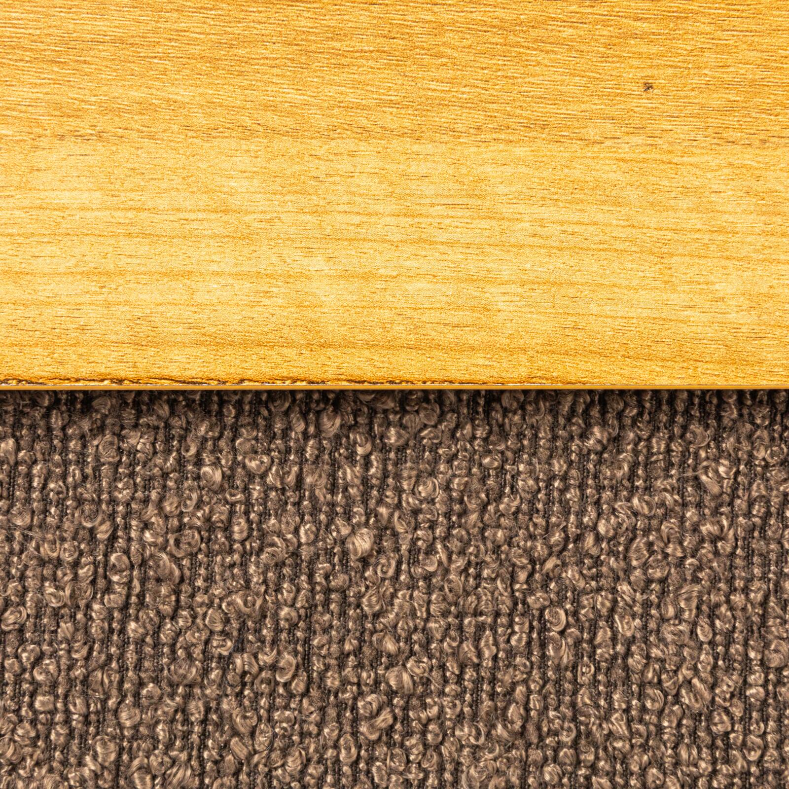 Household Essentials Versatile Boucle Ottoman with Hidden Storage