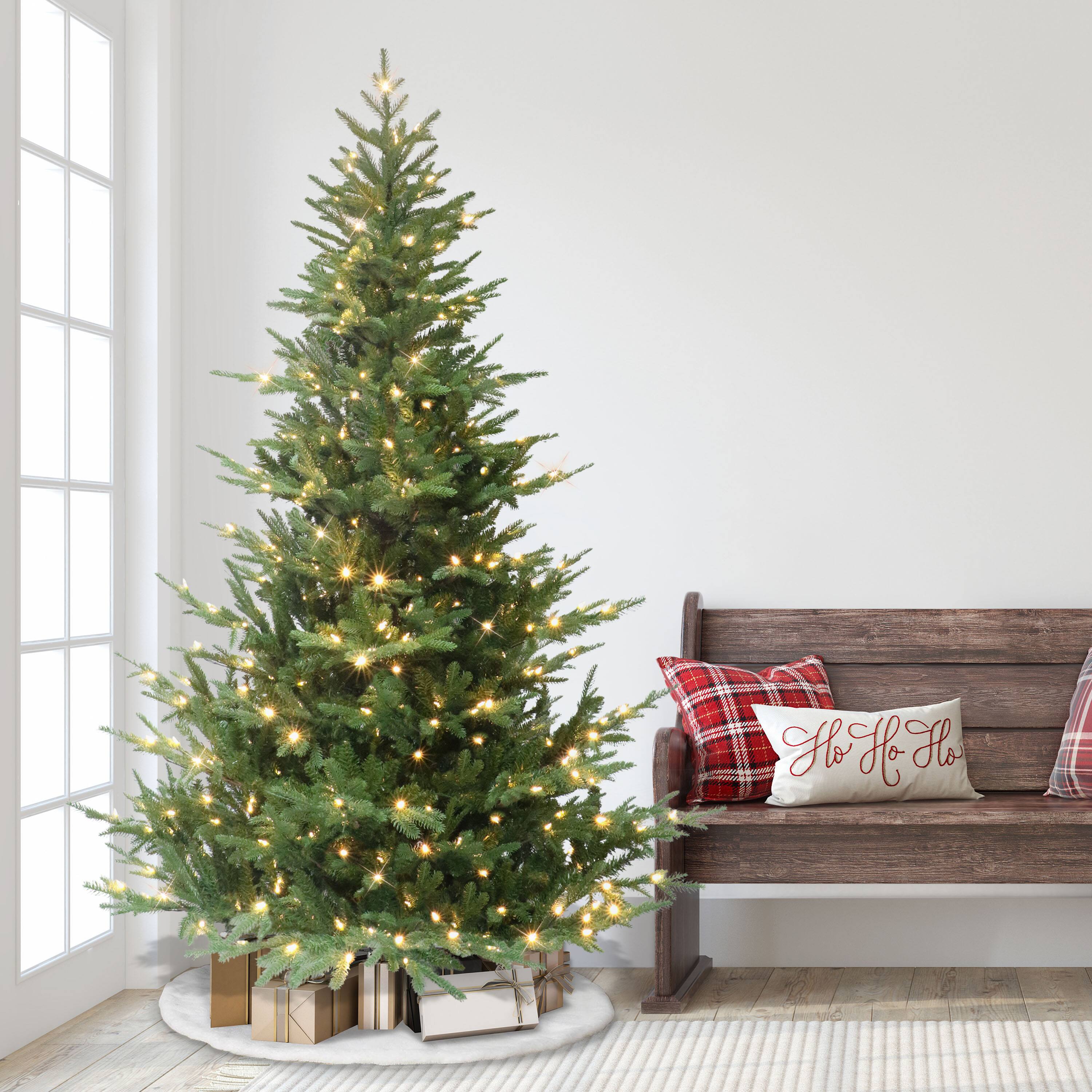 7.5ft. Pre-Lit Sacramento Fir Artificial Christmas Tree, Warm White LED Lights