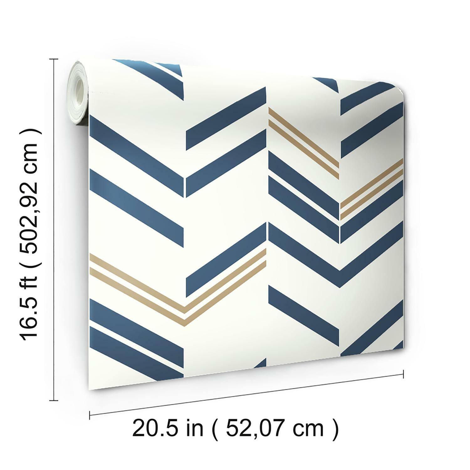 RoomMates Chevron Stripe Peel &#x26; Stick Wallpaper