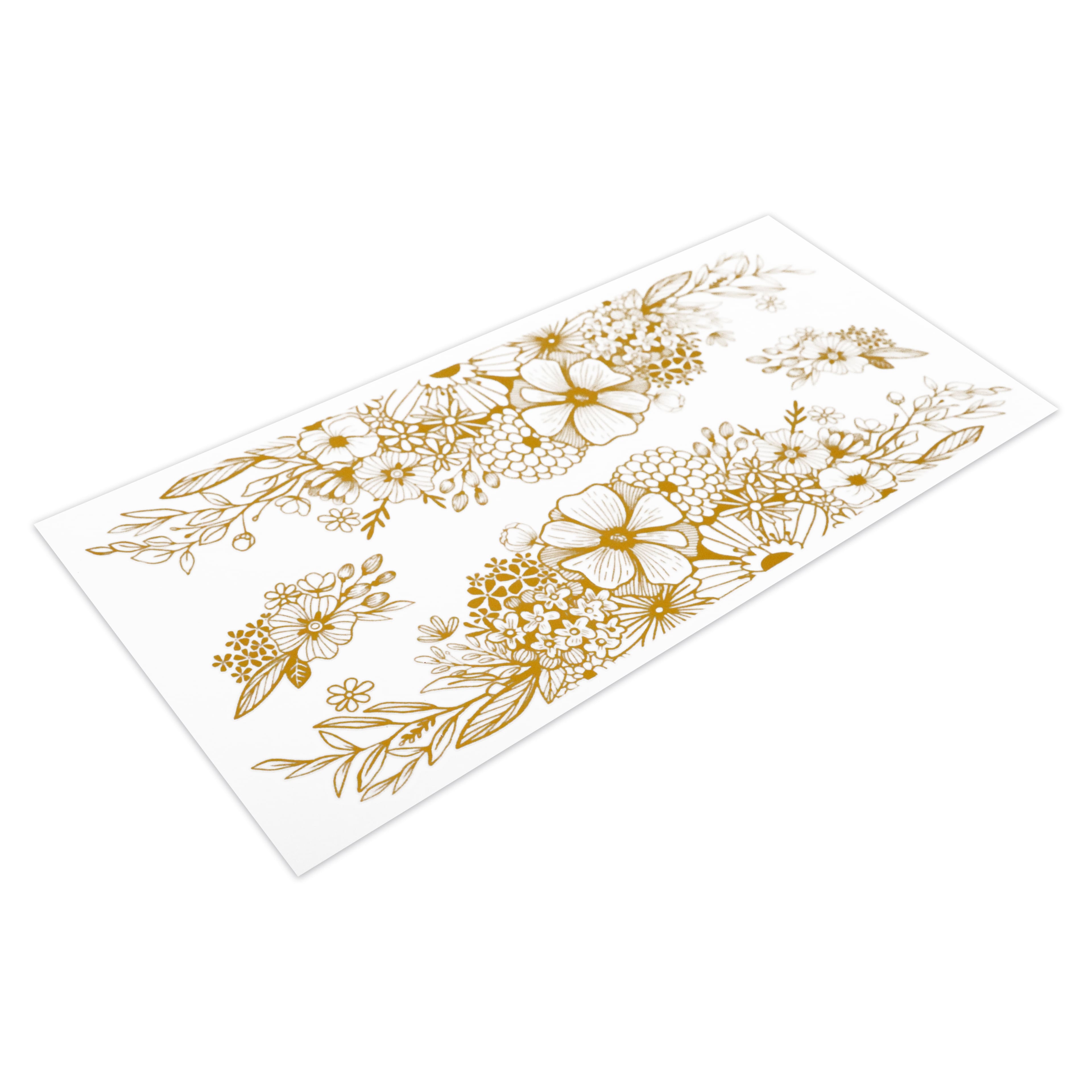 Gold Flower Wrap Cold Transfer Sticker by Recollections&#x2122;