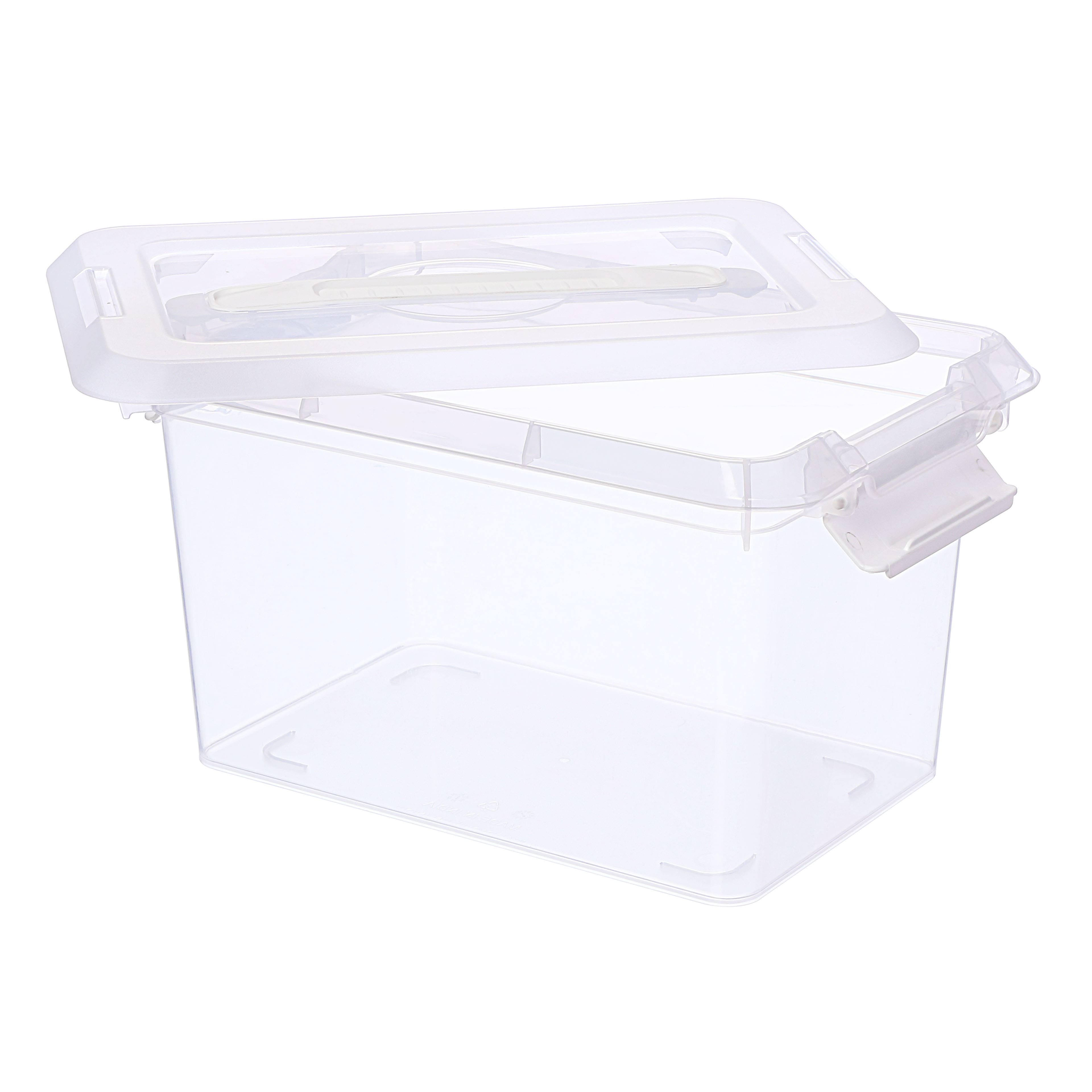 6 Pack: 6.2qt. Storage Bin with Lid by Simply Tidy&#x2122;