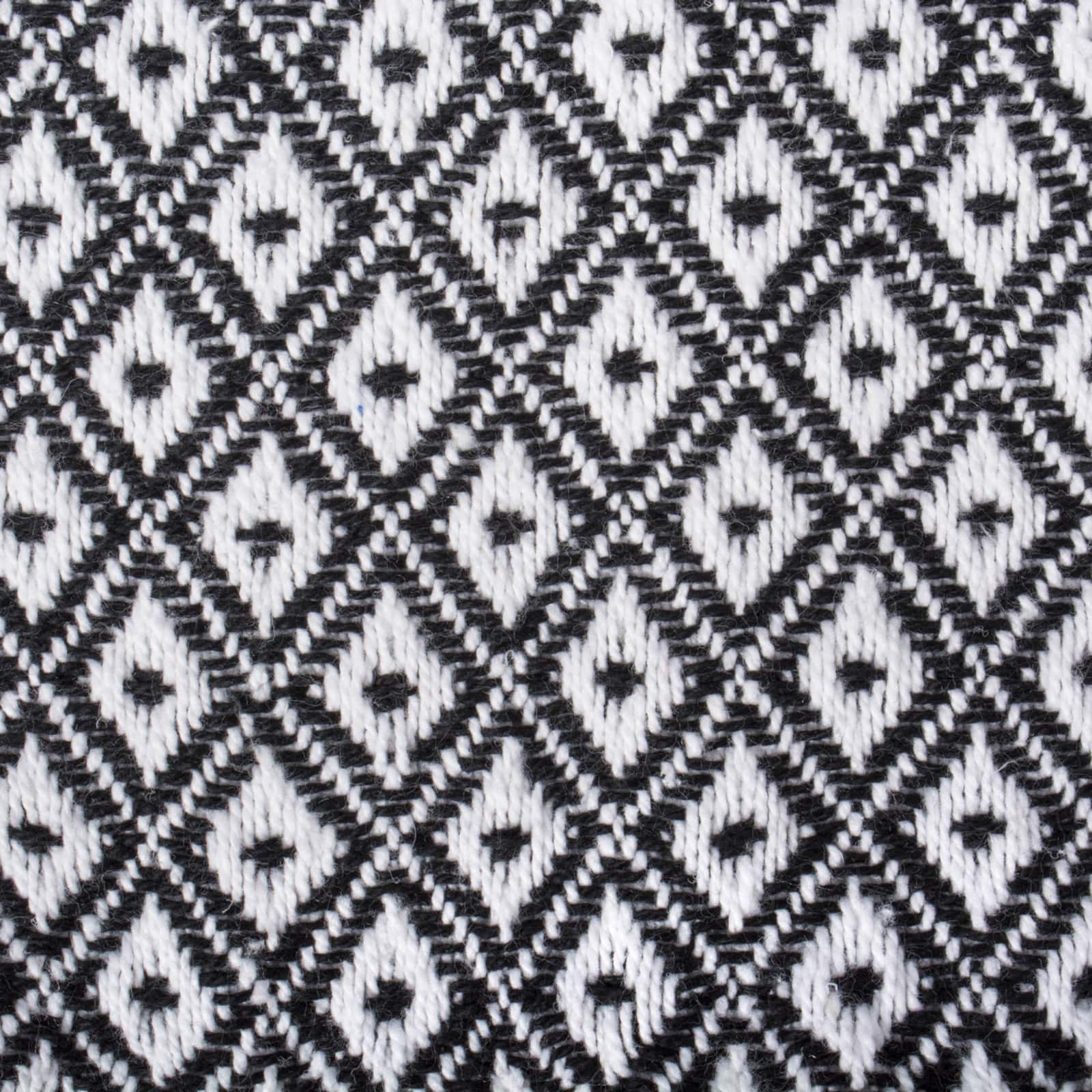 Black Mini Diamond Throw