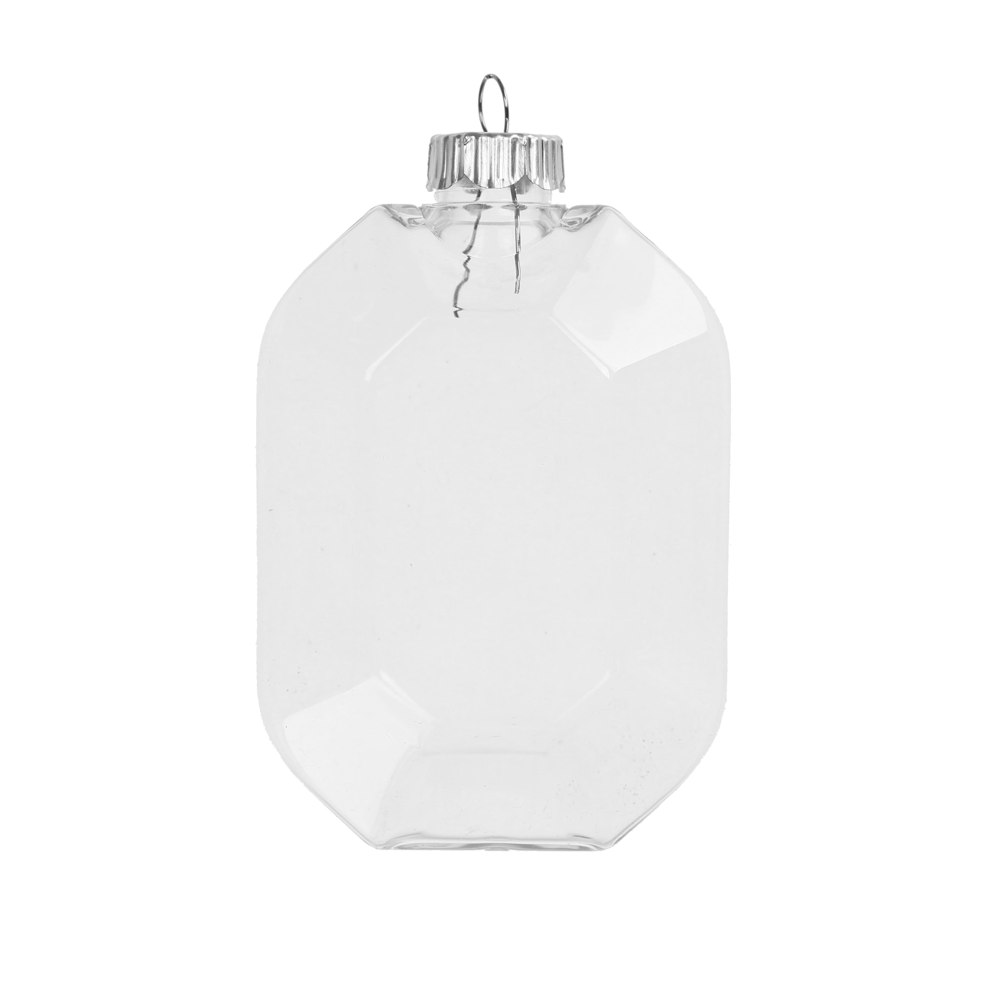 4 Pack 4.25&#x22; Clear DIY Plastic Gem Ornaments by Make Market&#xAE;