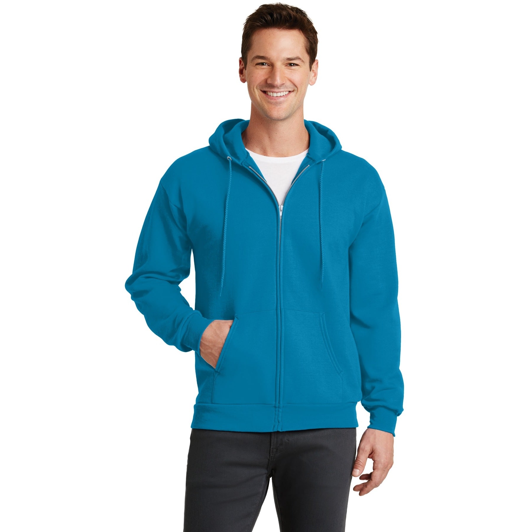 Port & Company® Core Fleece Full-Zip Hooded Sweatshirt