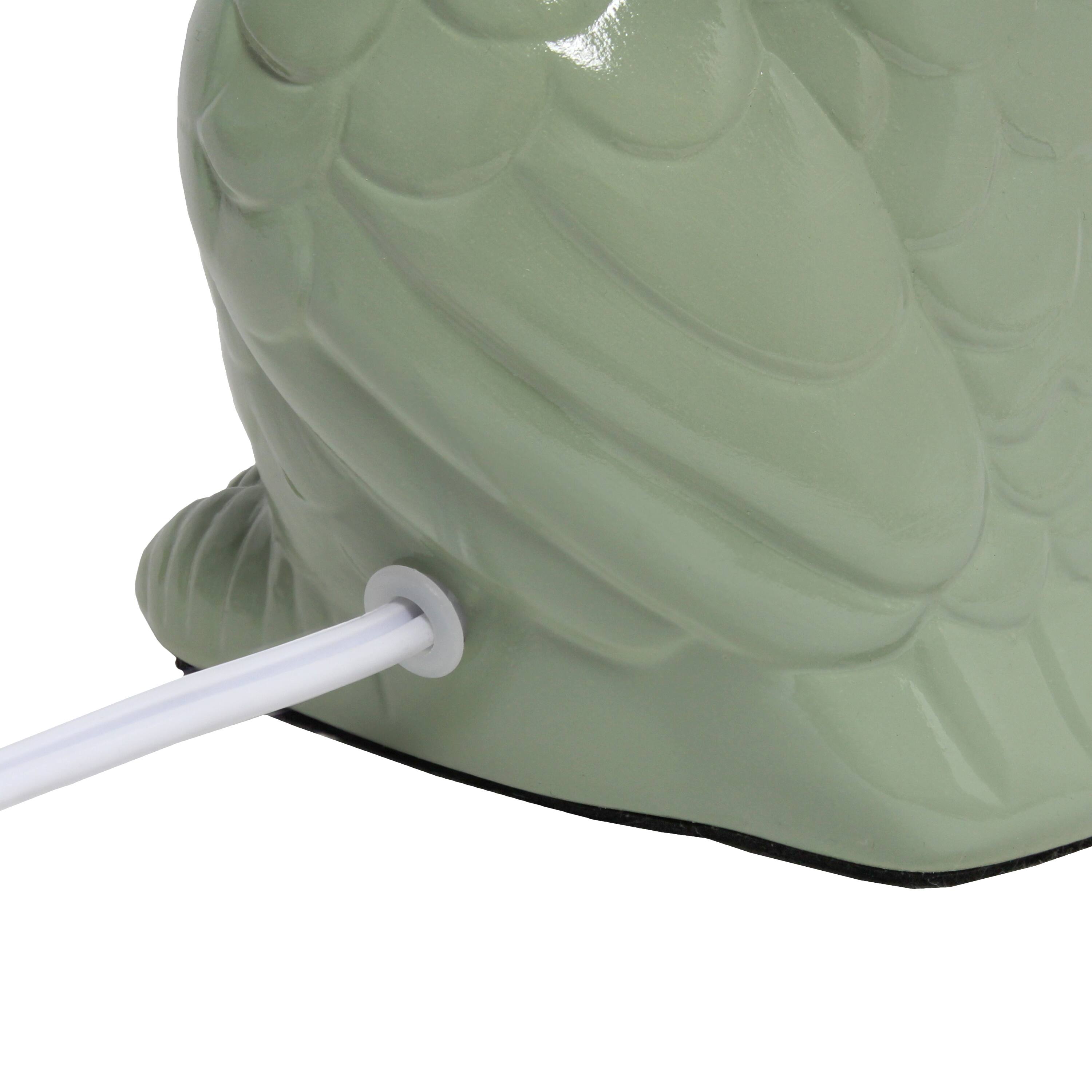 Simple Designs 13&#x22; Ceramic Owl Table Lamp