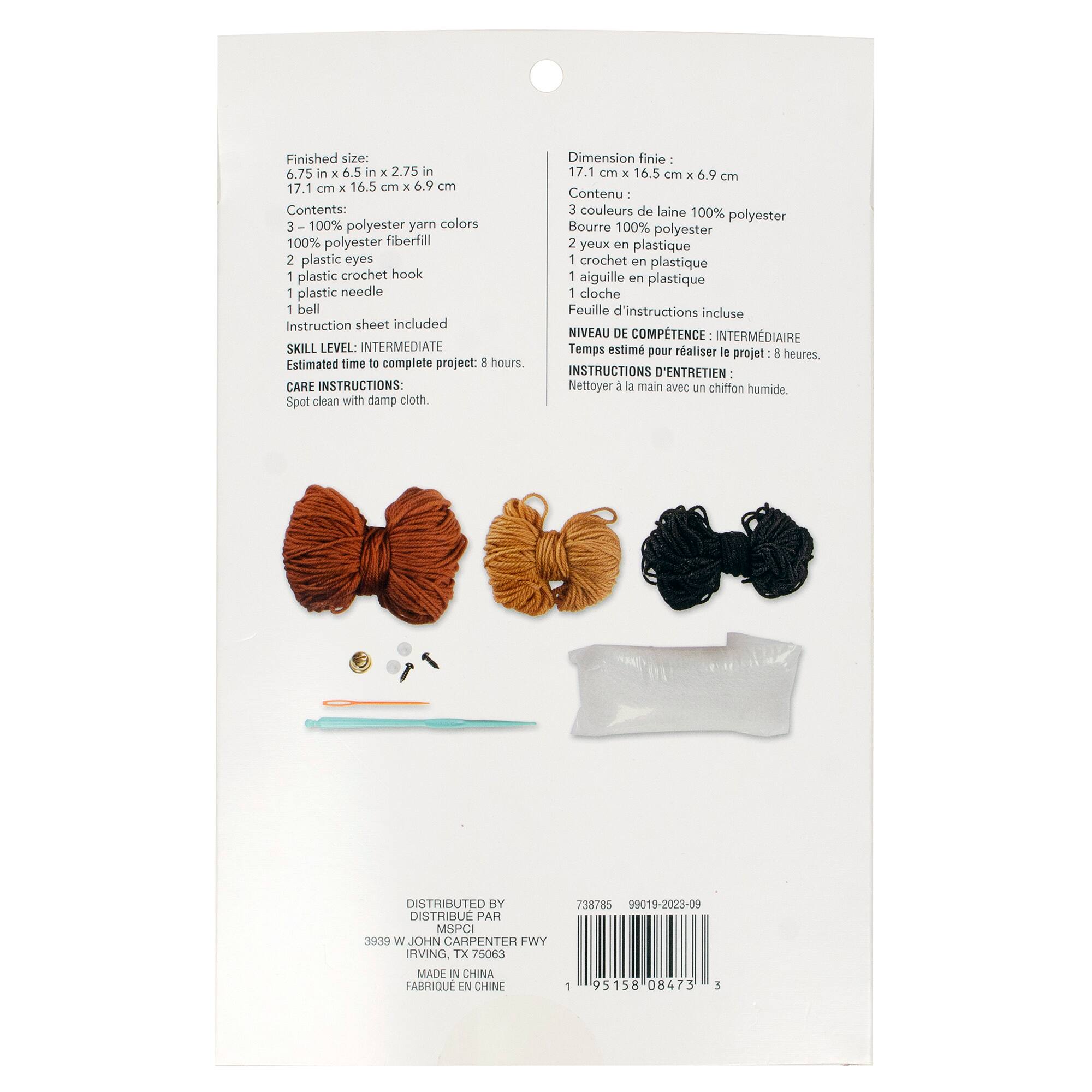 6 Pack: Intermediate Highland Cow Amigurumi Crochet Kit by Loops &#x26; Threads&#xAE;