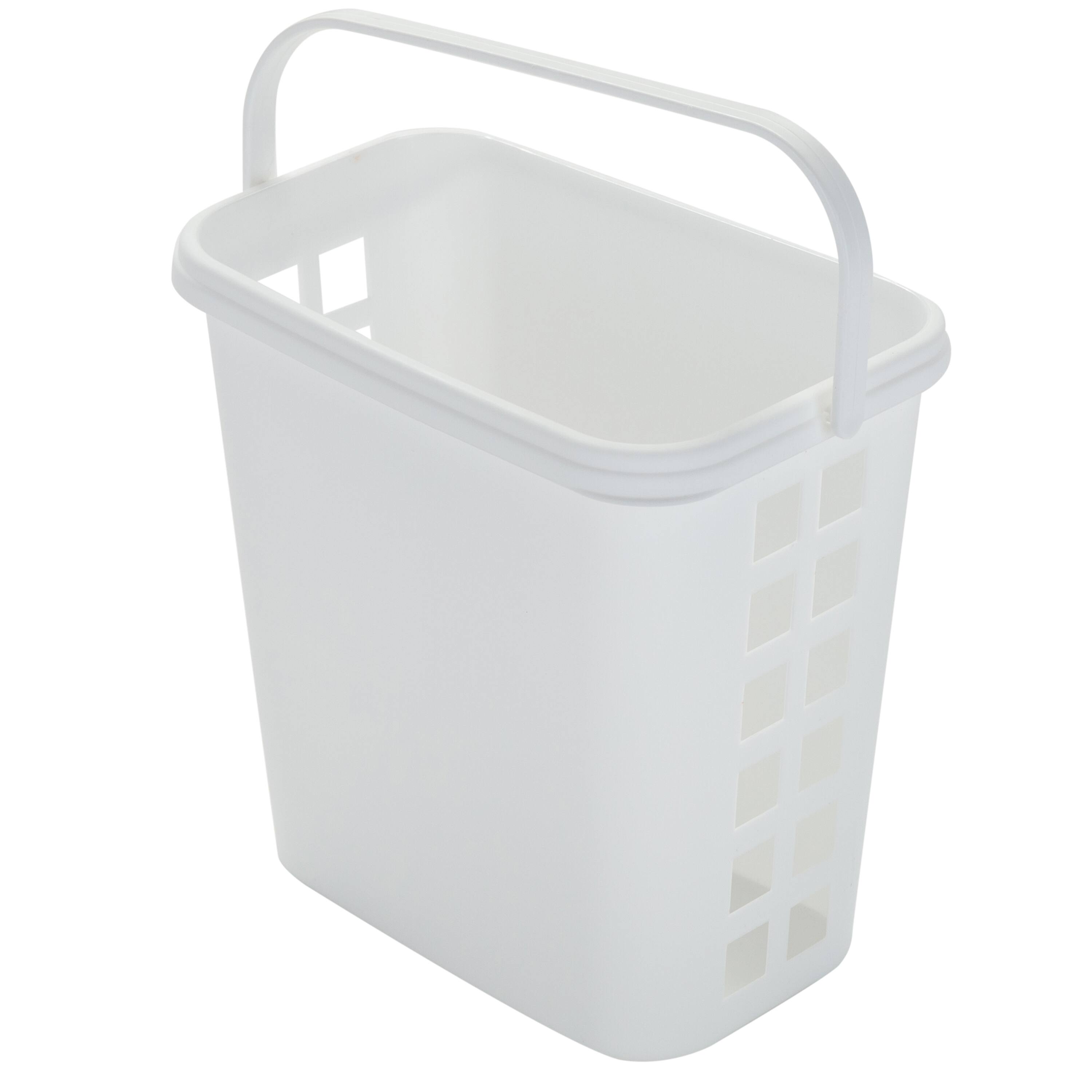 Bath Bliss White 2-in-1 Portable Bath Tote