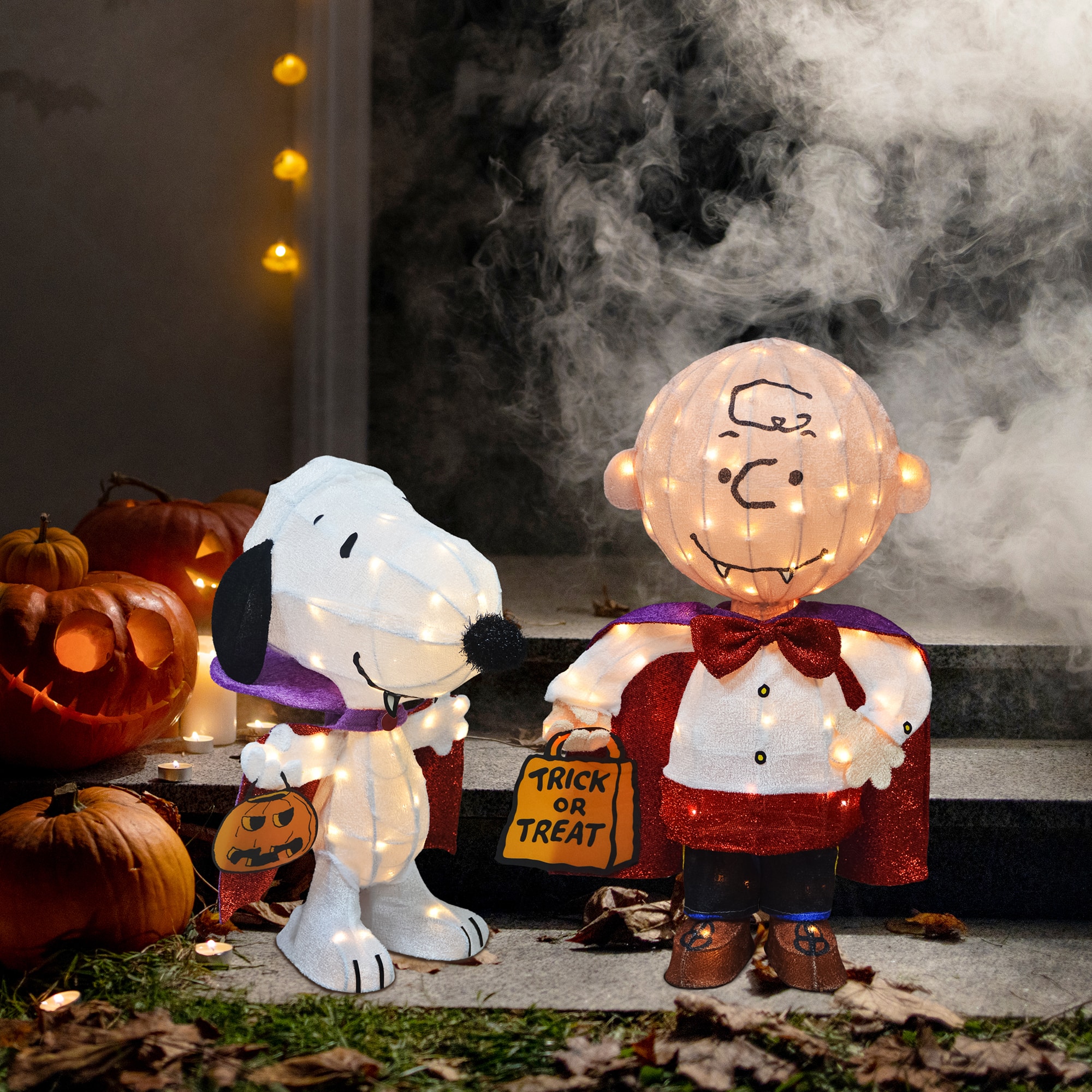 2.5ft. LED Peanuts Vampires Yard Art