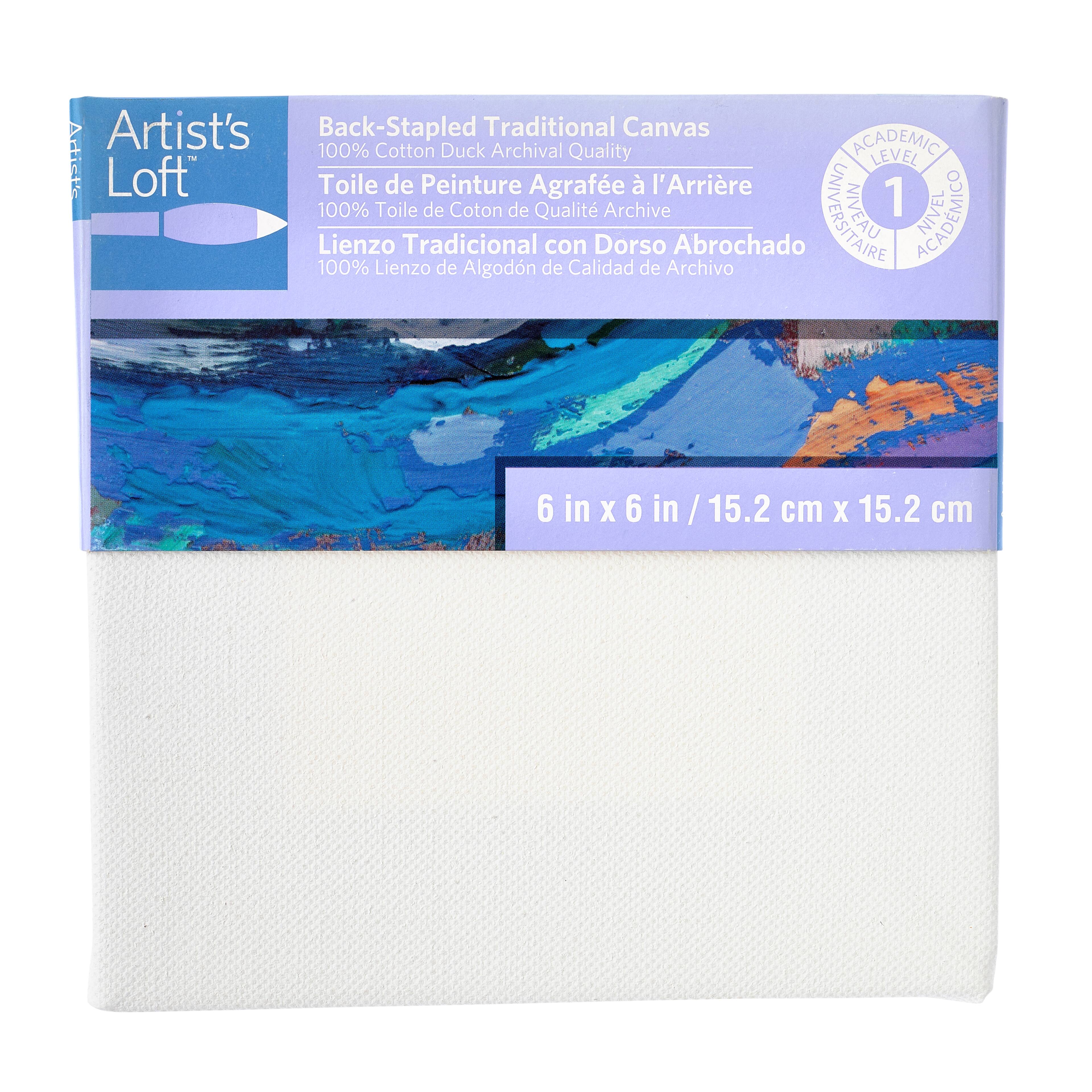 12 Pack: Level 1 Back Stapled Traditional Canvas by Artist's Loft™