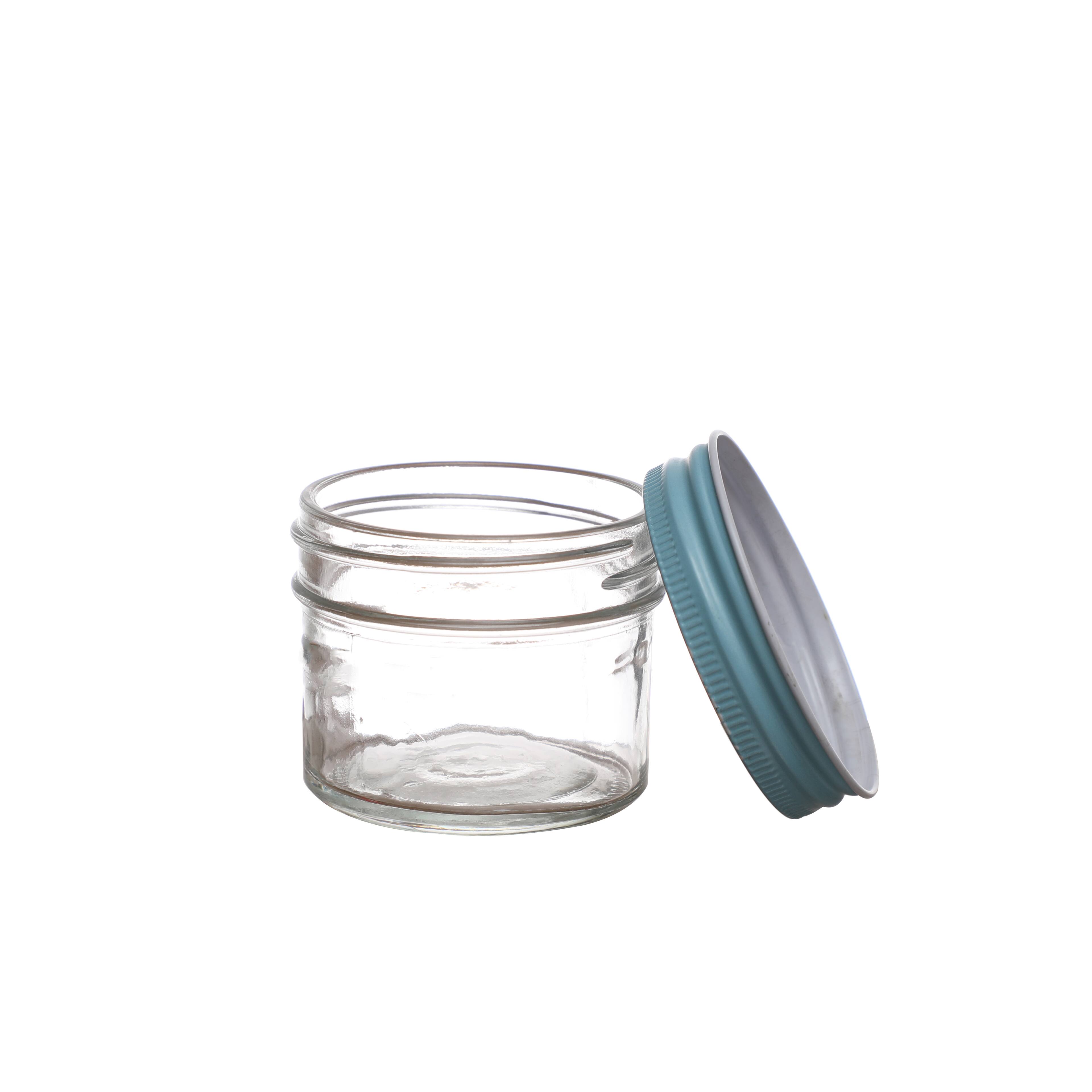 Small Glass Jar with Floral Pattern Lid by Ashland® Michaels