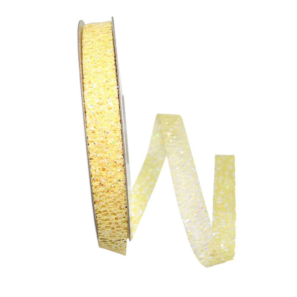 Reliant 5/8&#x22; x 25yd. Glitter Mesh Ribbon