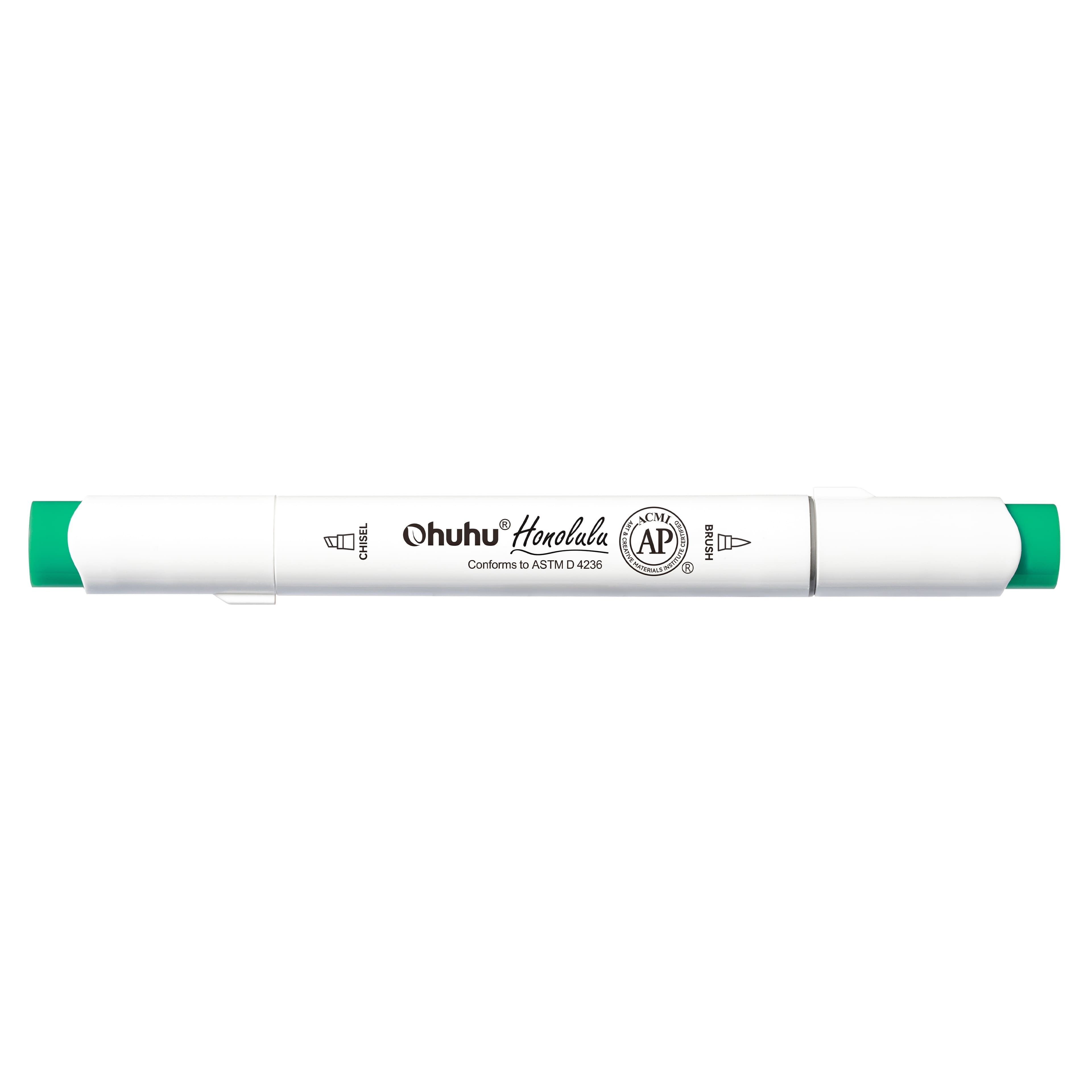 Ohuhu&#xAE; Honolulu Brush &#x26; Chisel Dual Tip Marker