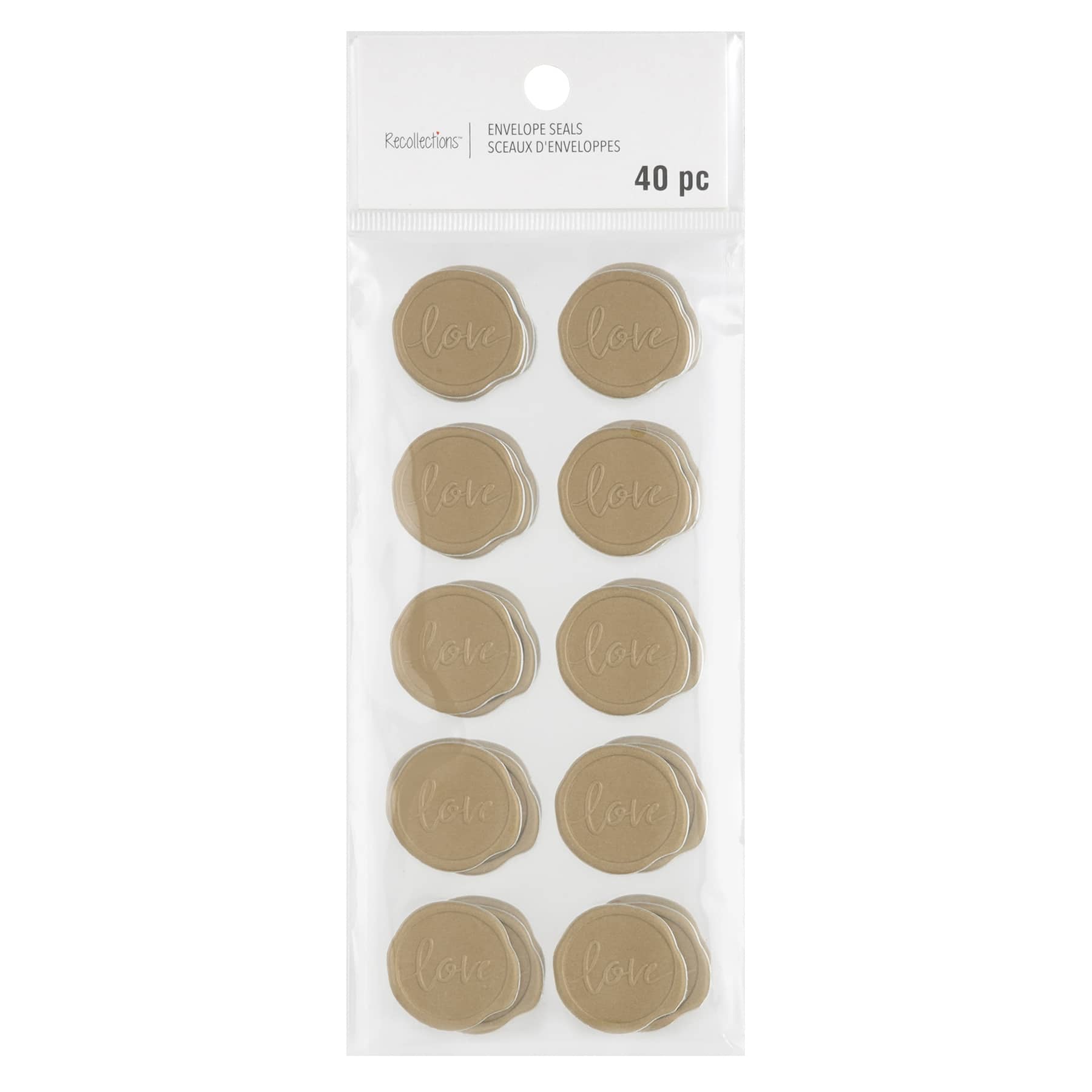 Gold Love Faux Wax Envelope Seals by Recollections™