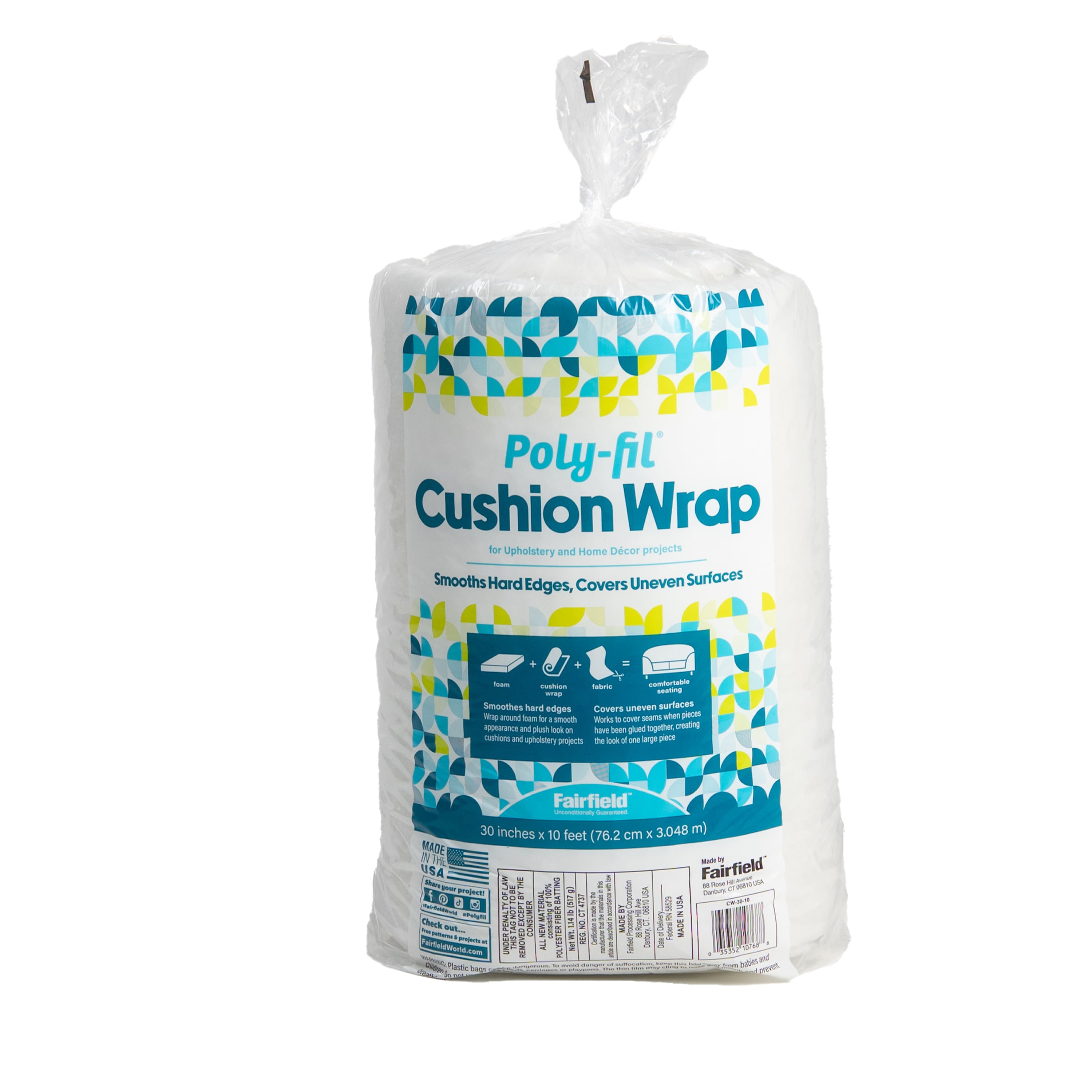 4 Pack: Poly-Fil® 30" x 10ft. Cushion Wrap