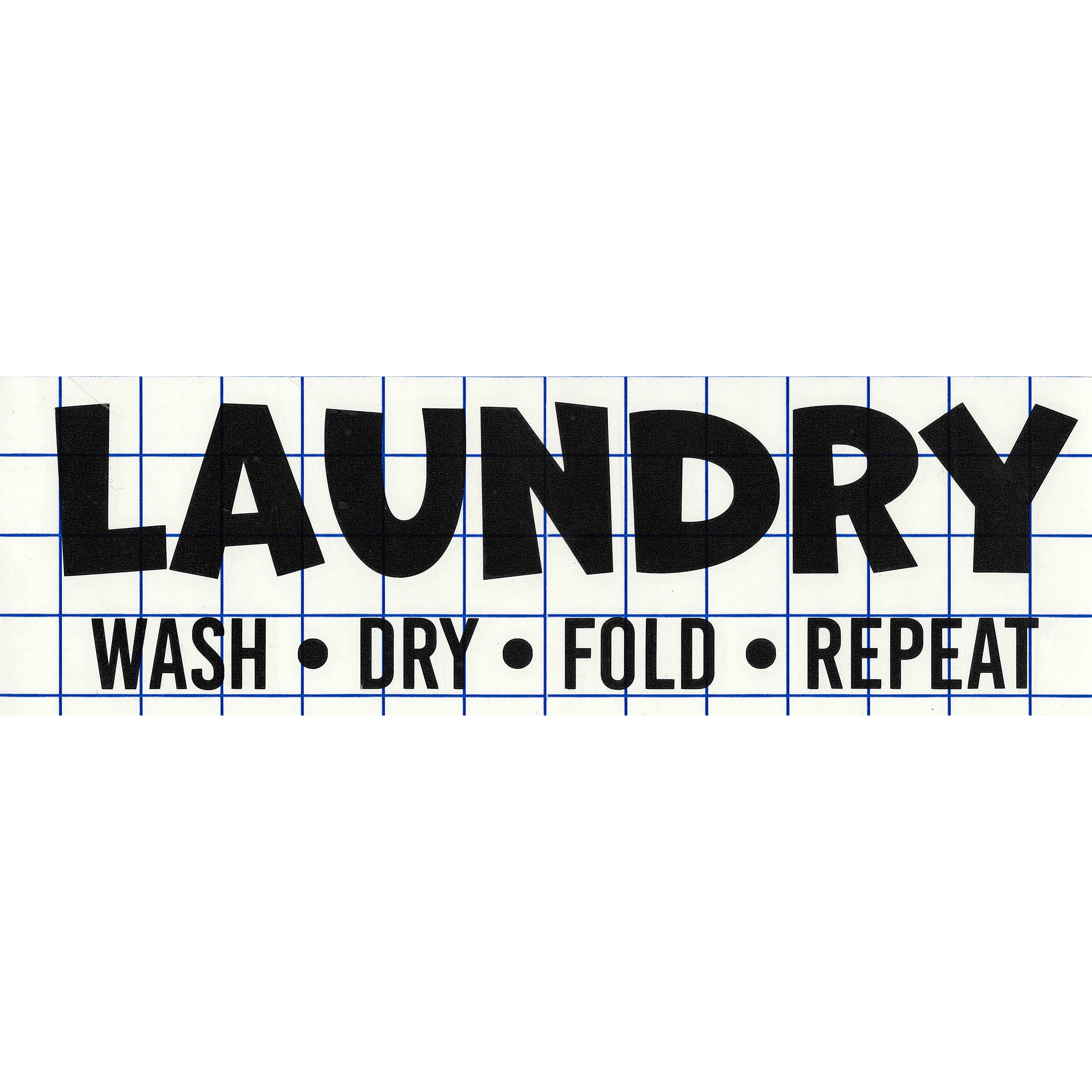 Leisure Arts&#xAE; Vinyl Matte Black Laundry Decal
