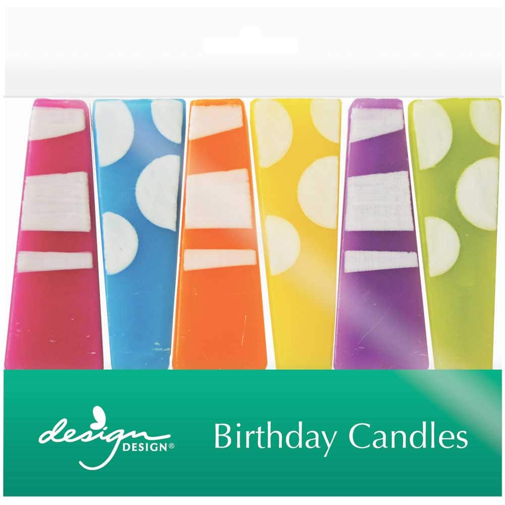 Design Design Party Pillars Specialty Birthday Candles Set