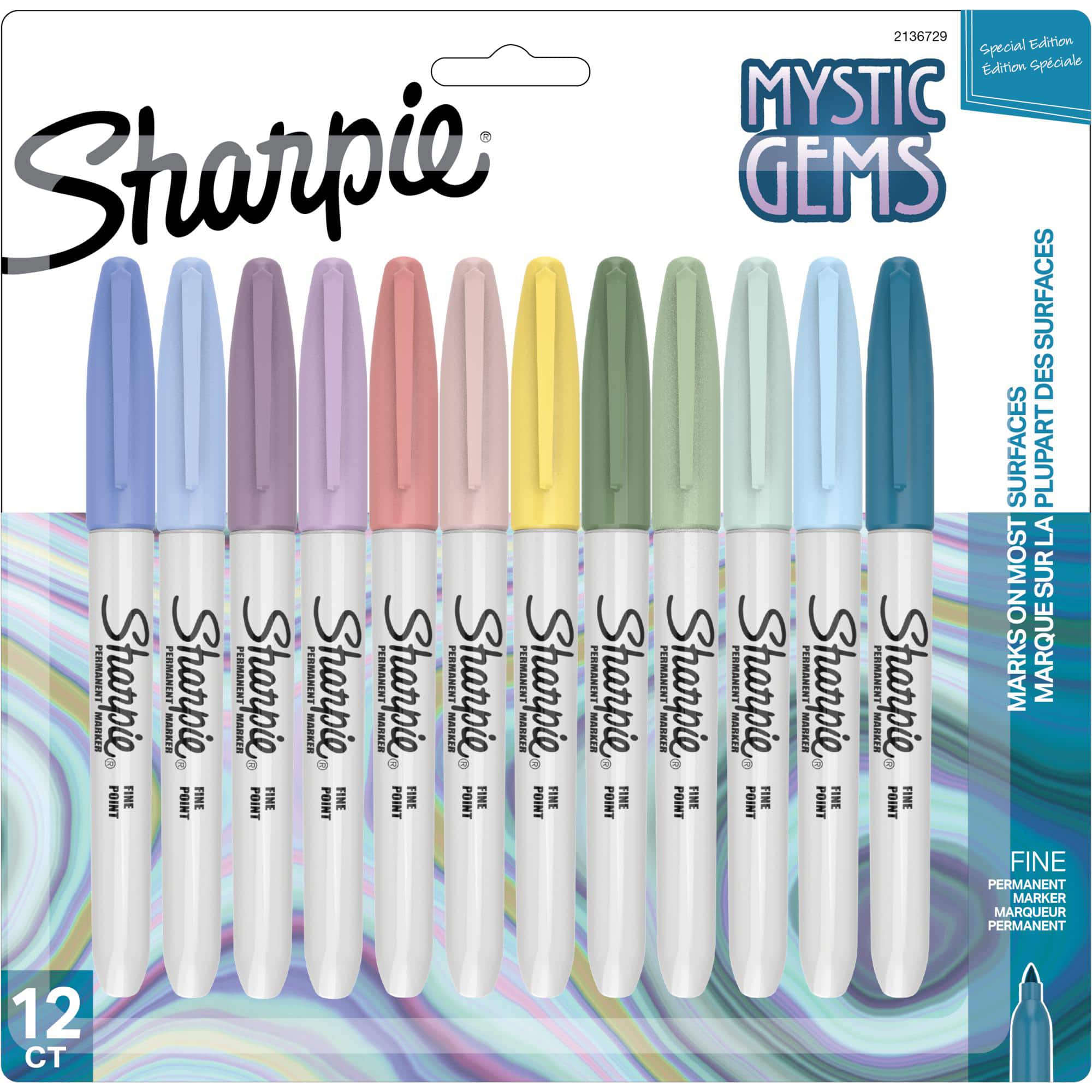 12 Packs: 12 ct. (144 total) Mystic Gems Sharpie&#xAE; Fine Point Permanent Markers