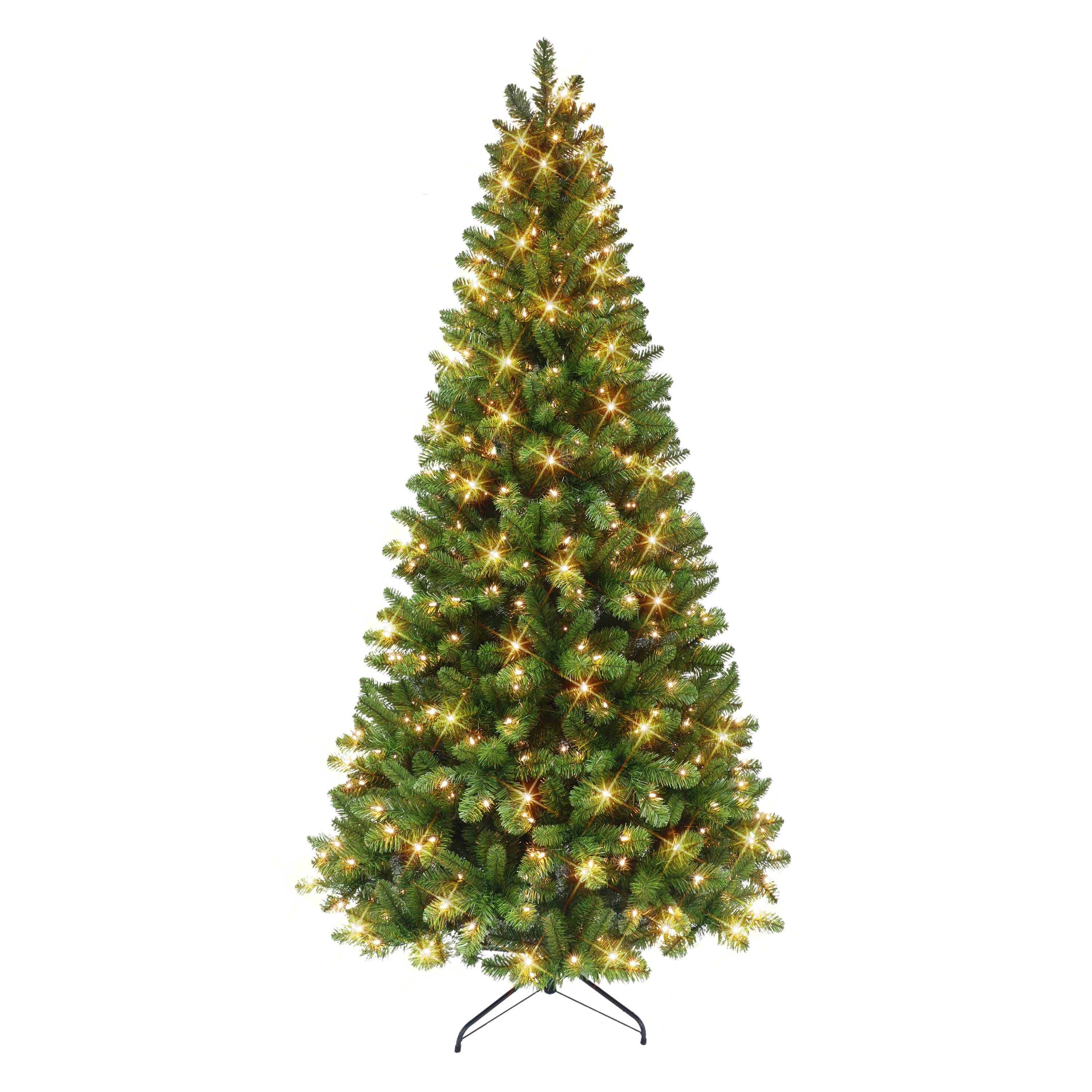 6.5ft. Pre-Lit Virginia Pine Artificial Christmas Tree, Clear Lights