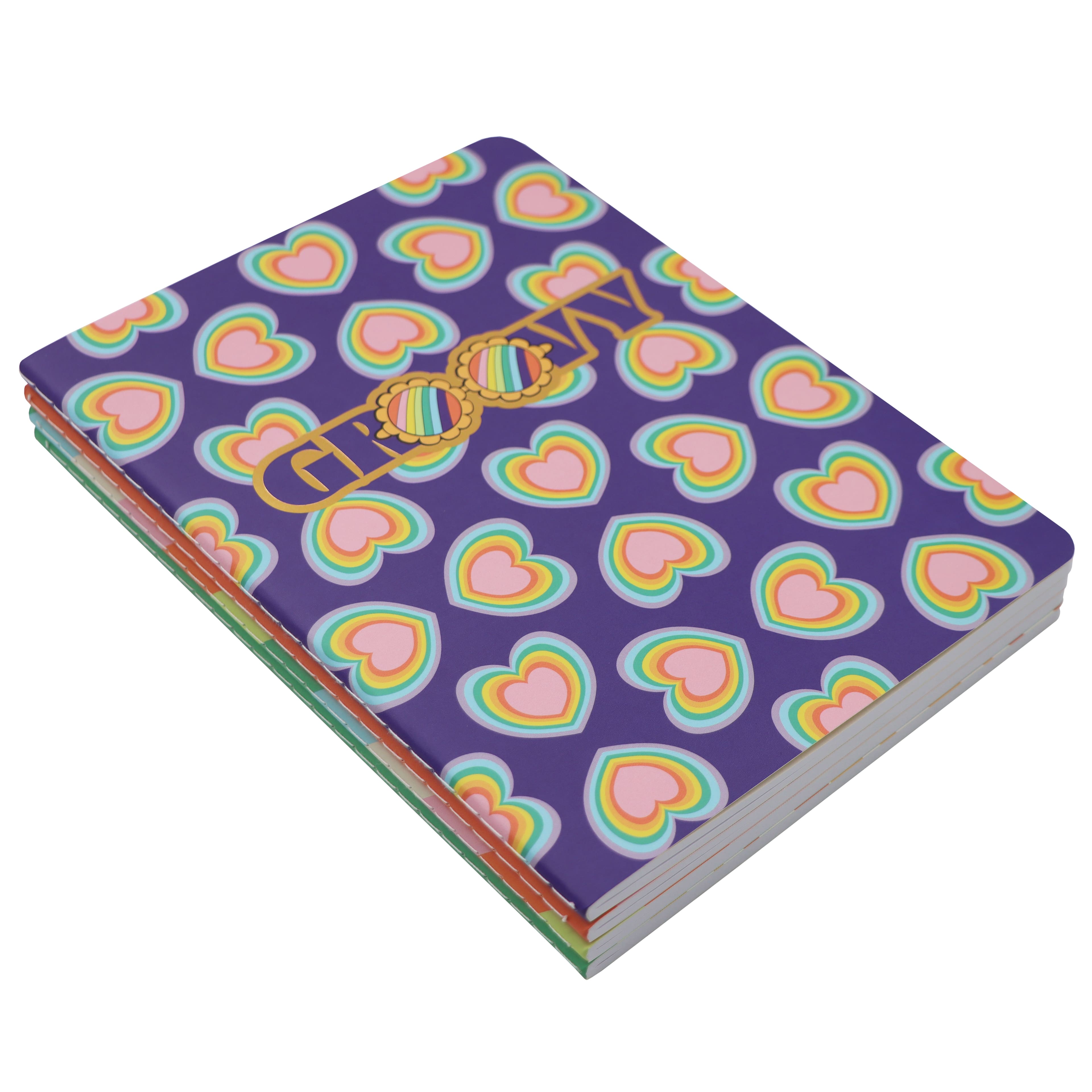 6&#x22; x 8&#x22; Groovy Notebook Set by Fab Finds