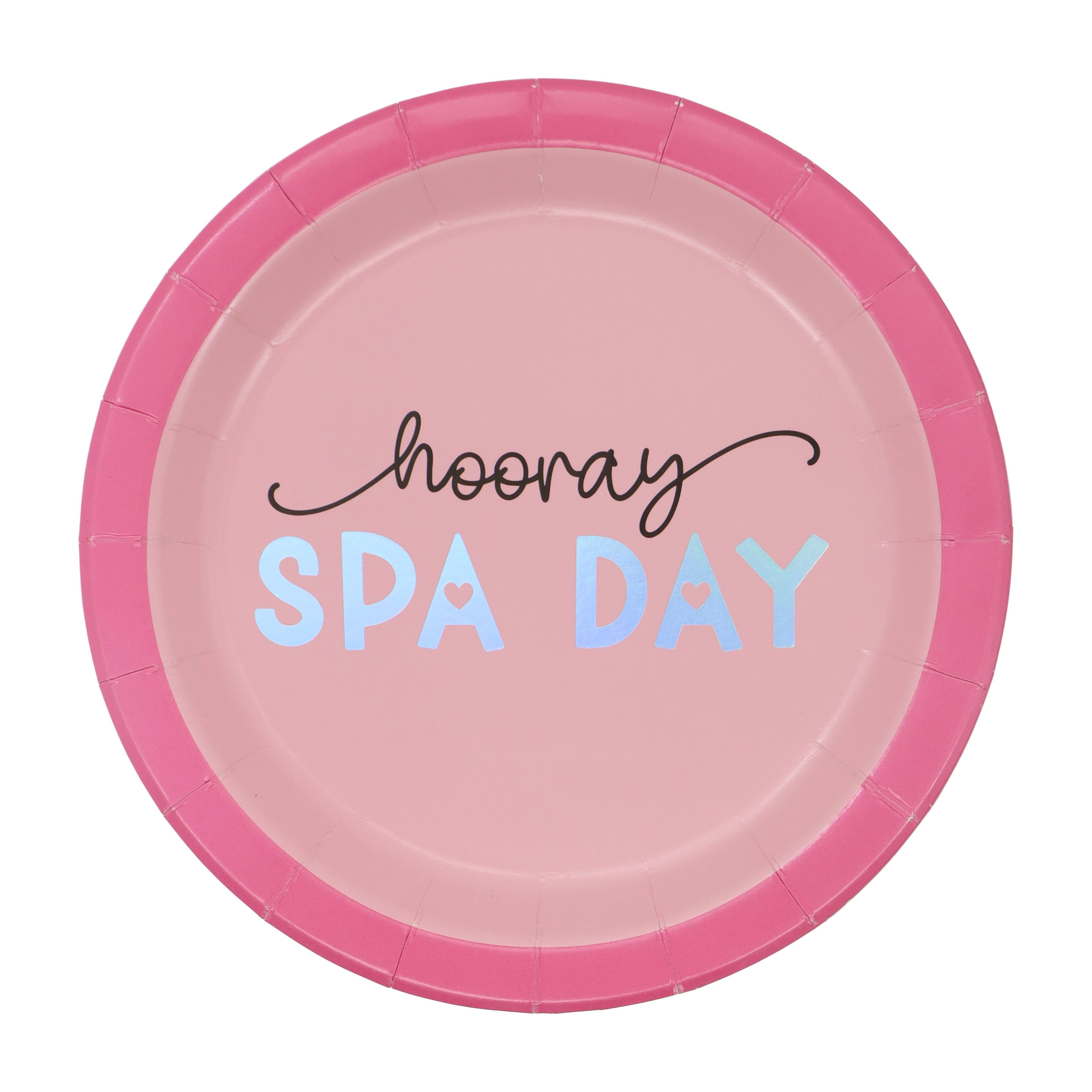 24 Packs: 8 ct. (192 total) 7" Spa Day Snack Plates by Celebrate It™