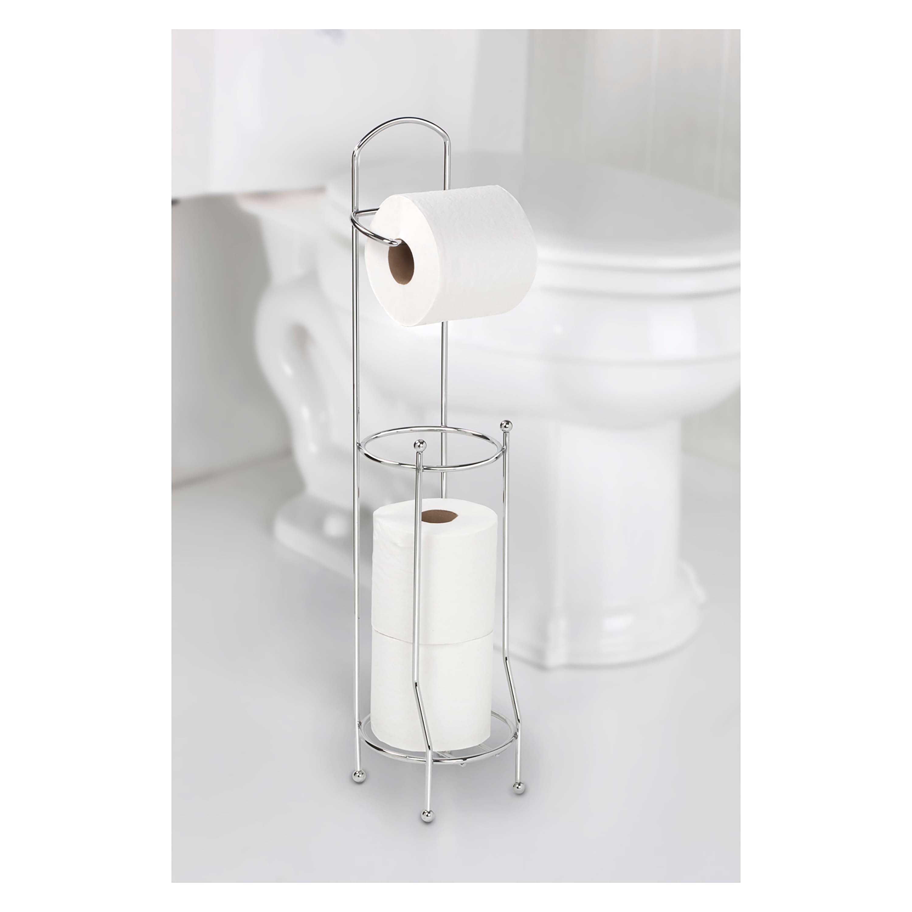 Bath Bliss Chrome Toilet Paper Holder &#x26; Dispenser