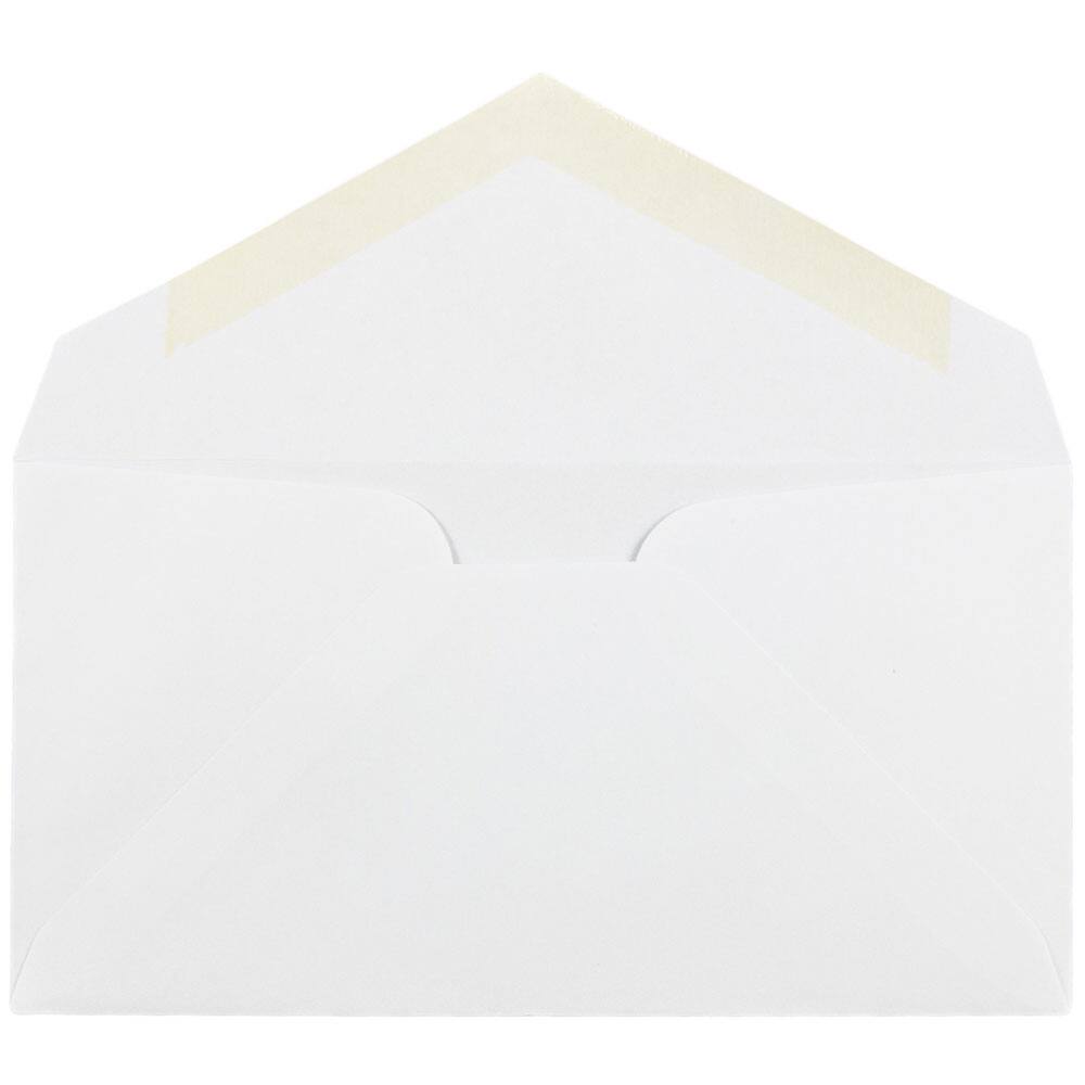 JAM Paper 3.875&#x22; x 7.5&#x22; White Monarch Commercial Envelopes