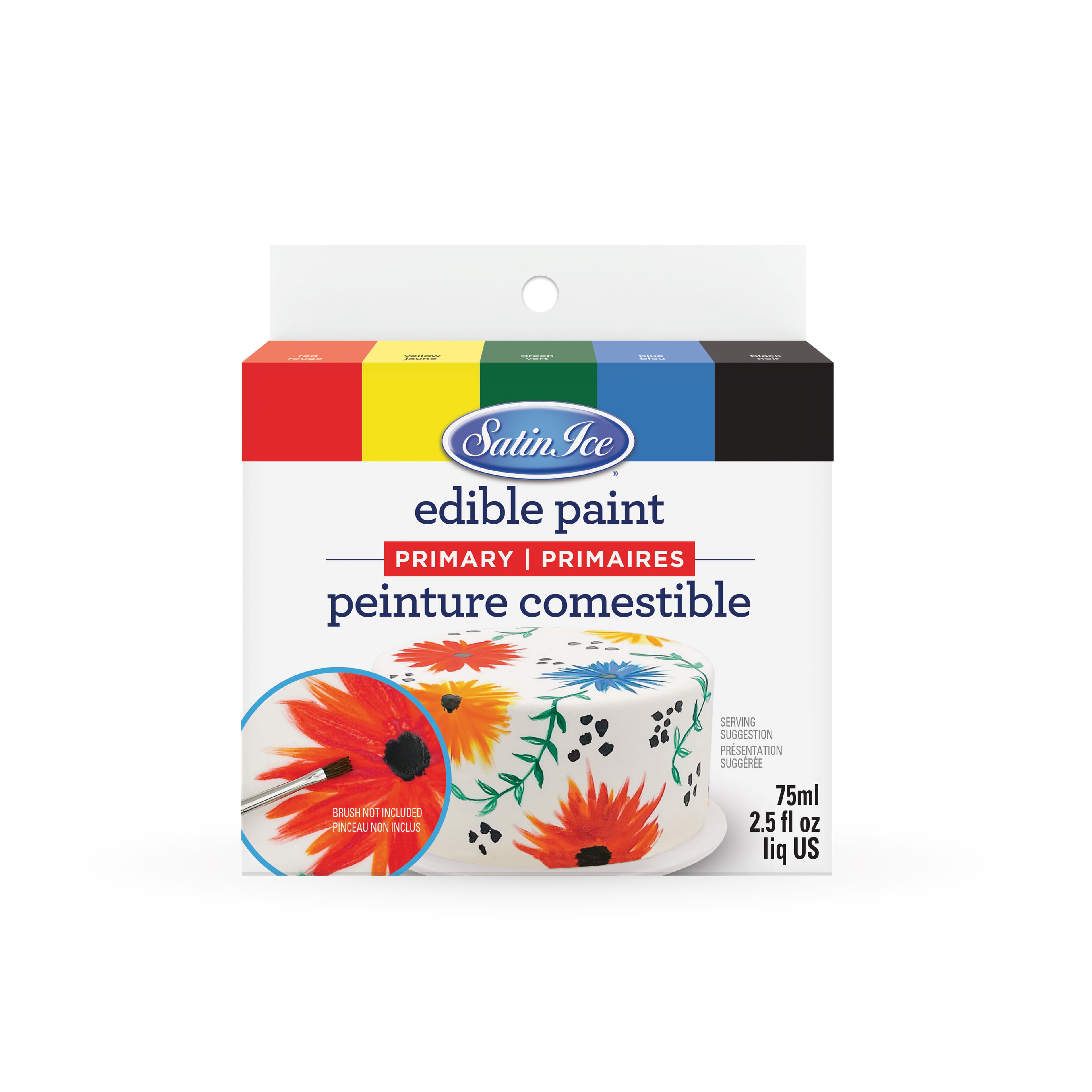 Satin Ice® Primary Colors Edible Paint Set