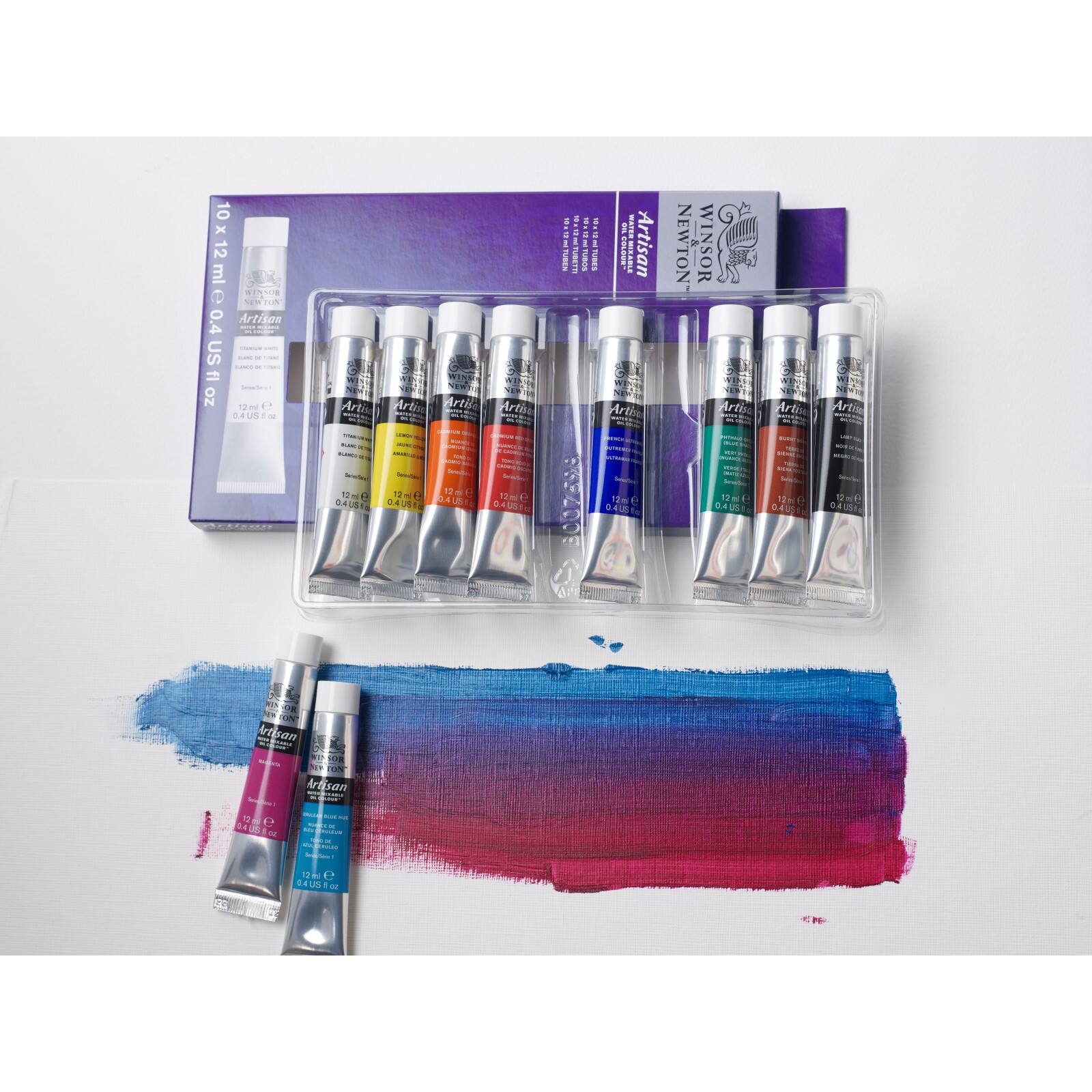 Winsor & Newton™ Artisan Water Mixable Oil Colour™ 10 Color Paint Set