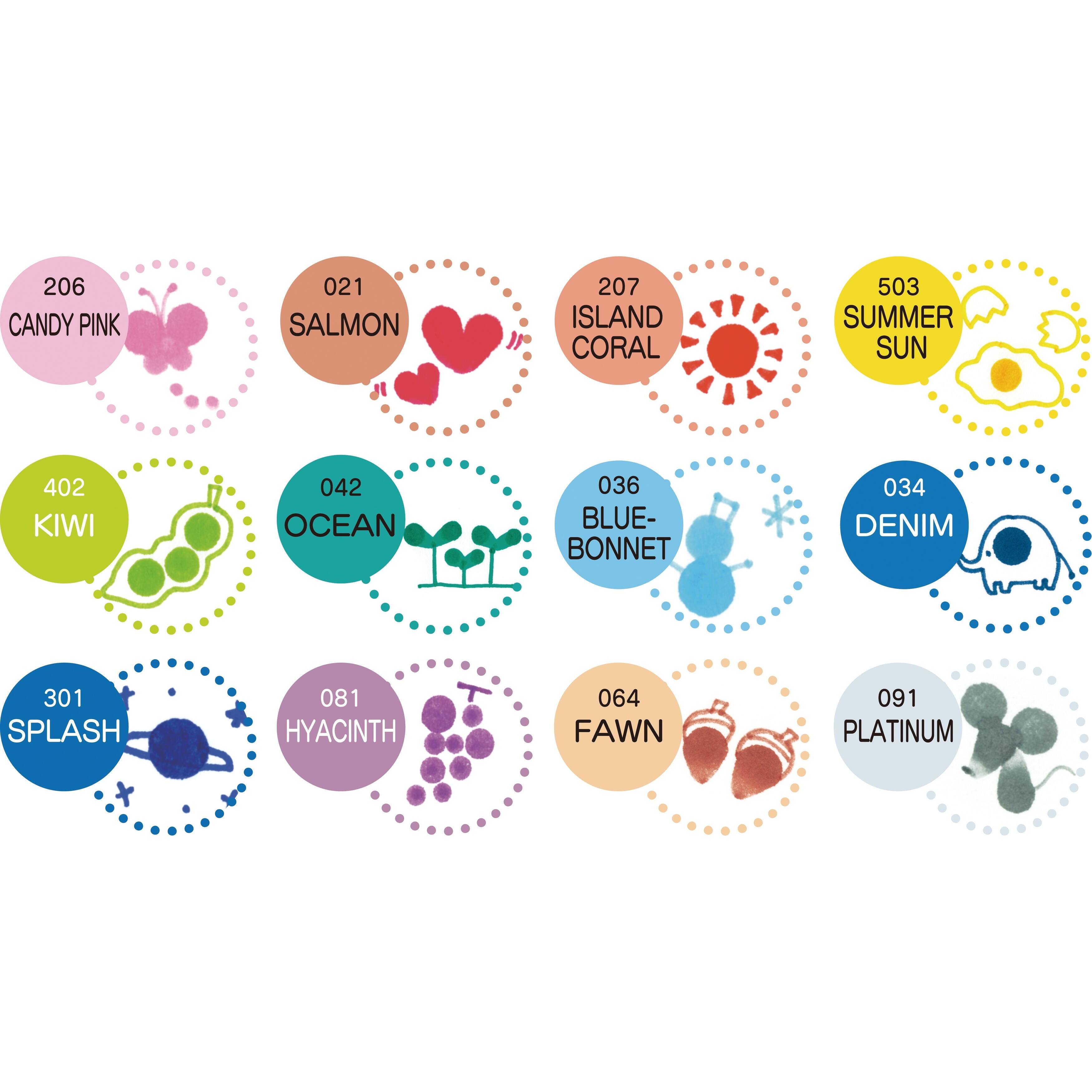 ZIG&#xAE; Clean Color Dot&#x2122; 4 Color Dual-Tip Marker Set