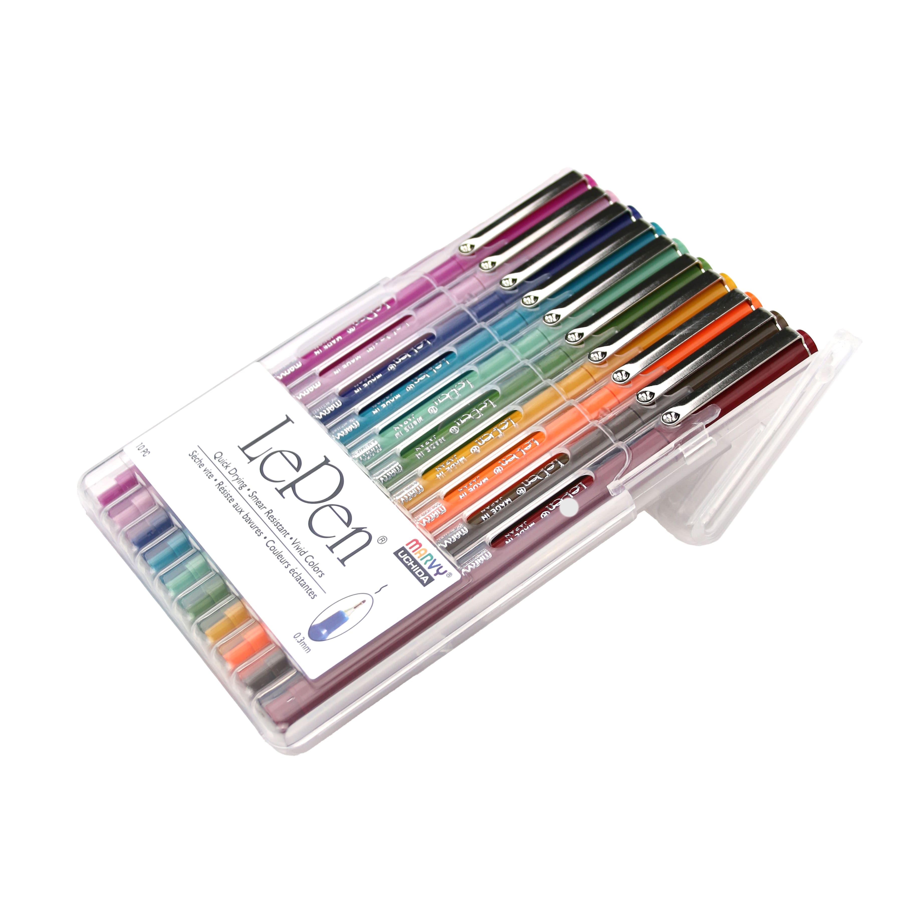 Marvy&#xAE; Uchida LePen&#xAE; Extra Fine 10 Color Retro Pen Set