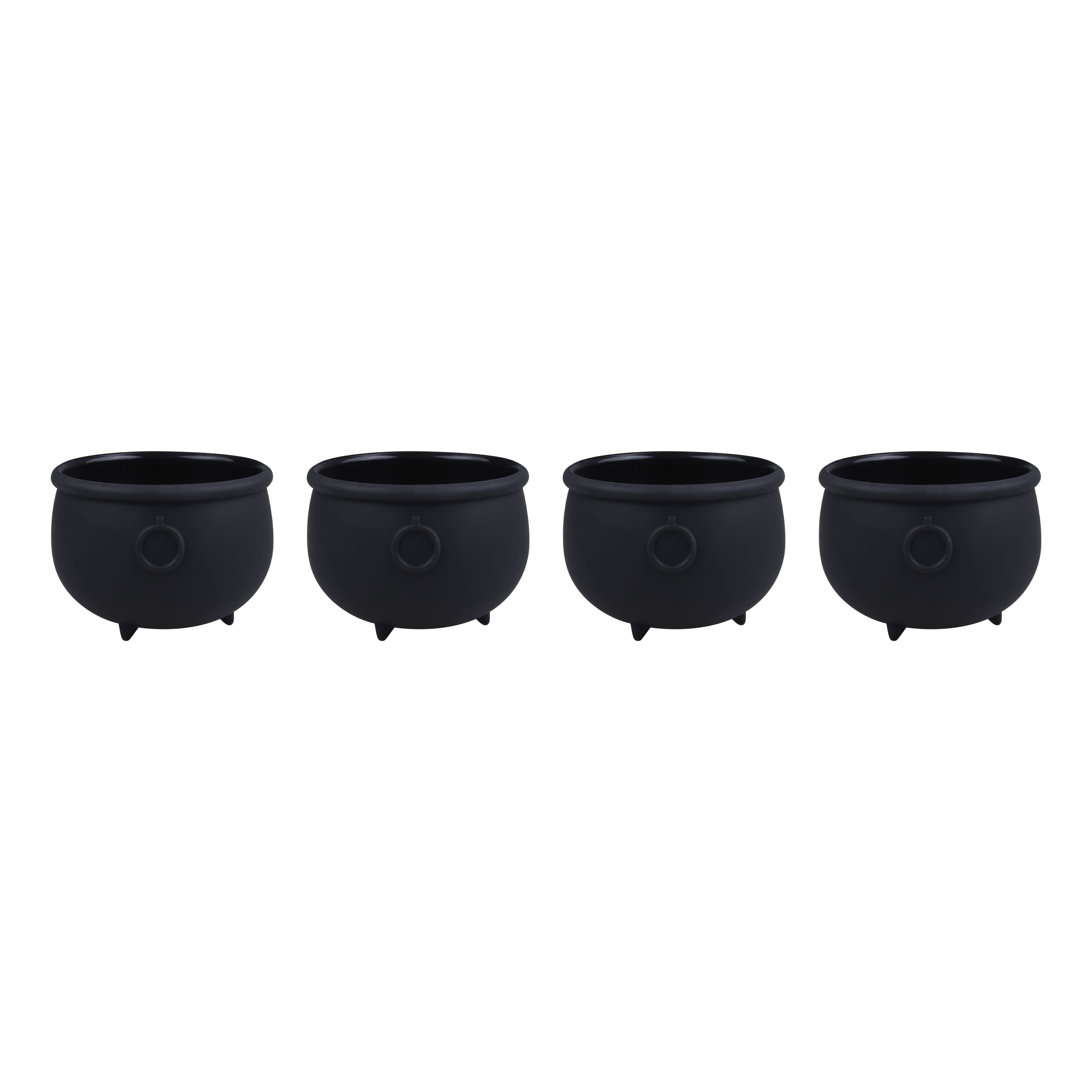 3.75" Black Cauldron Silicone Baking Cups, 4ct. by Makery™