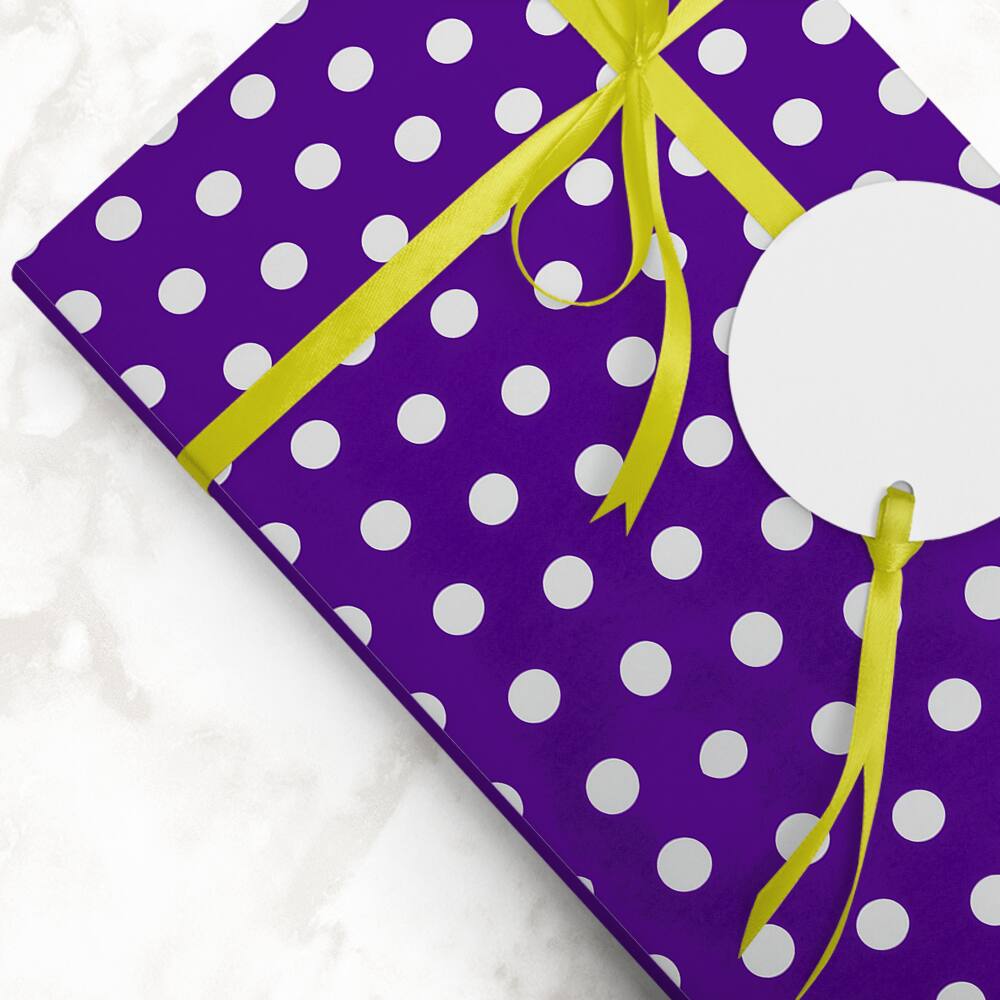 JAM Paper Polka Dot Gift Wrap Set, 2ct.