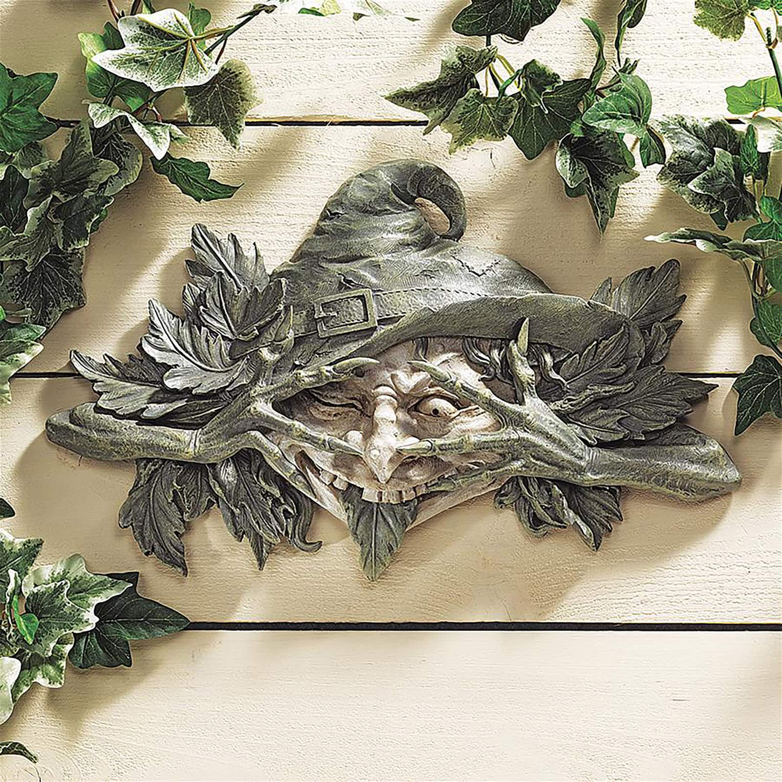 Design Toscano The Poison Ivy Forest Witch: Greenman Wall Sculpture