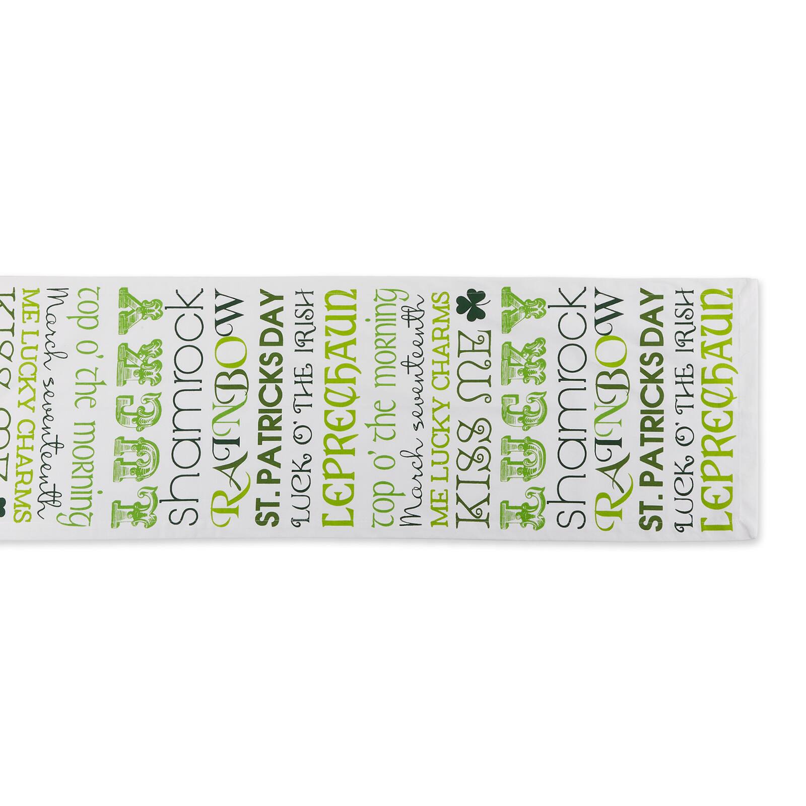 DII&#xAE; 72&#x22; St Patrick&#x27;s Day Print Table Runner