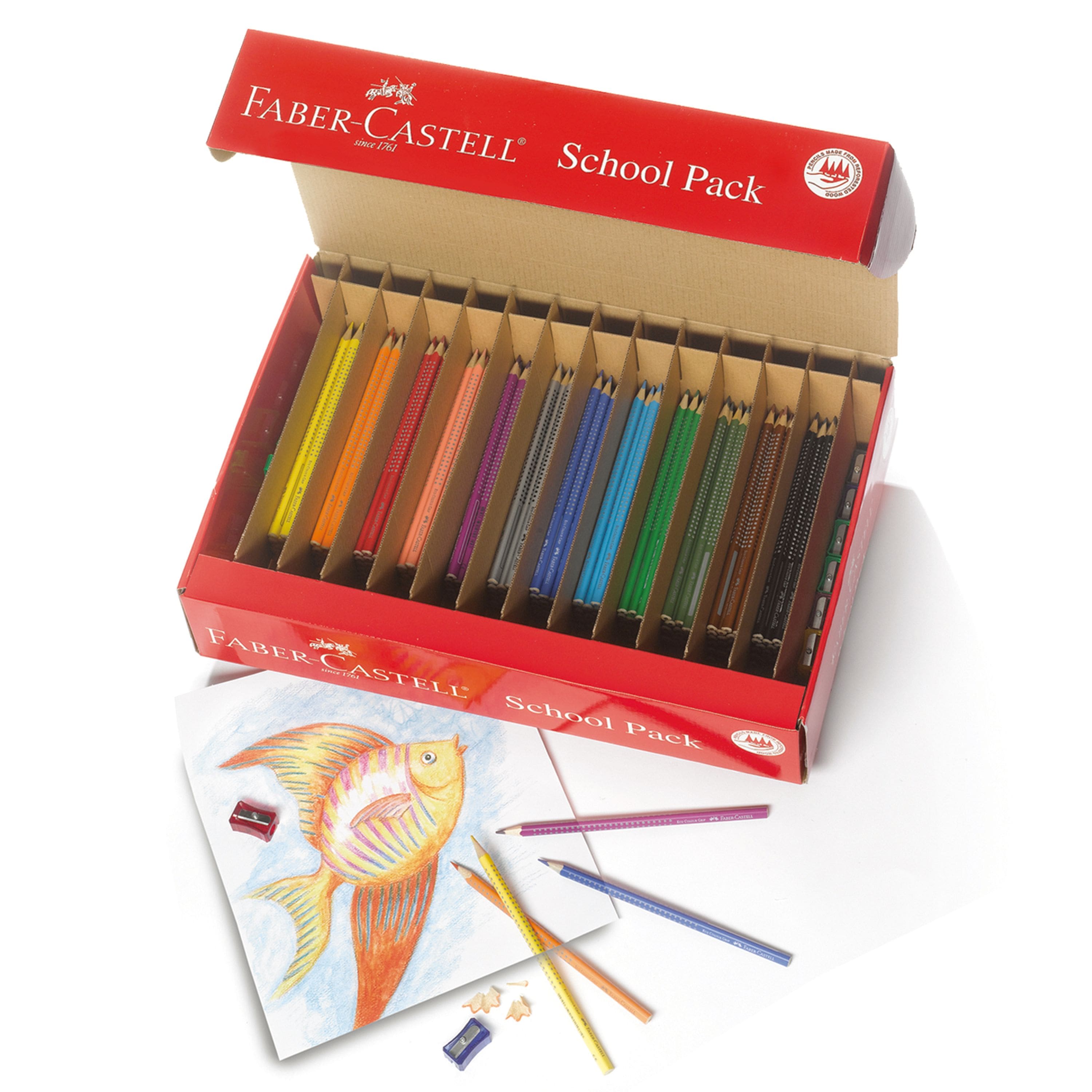 Faber-Castell® 288-Piece Watercolor Pencils School Pack