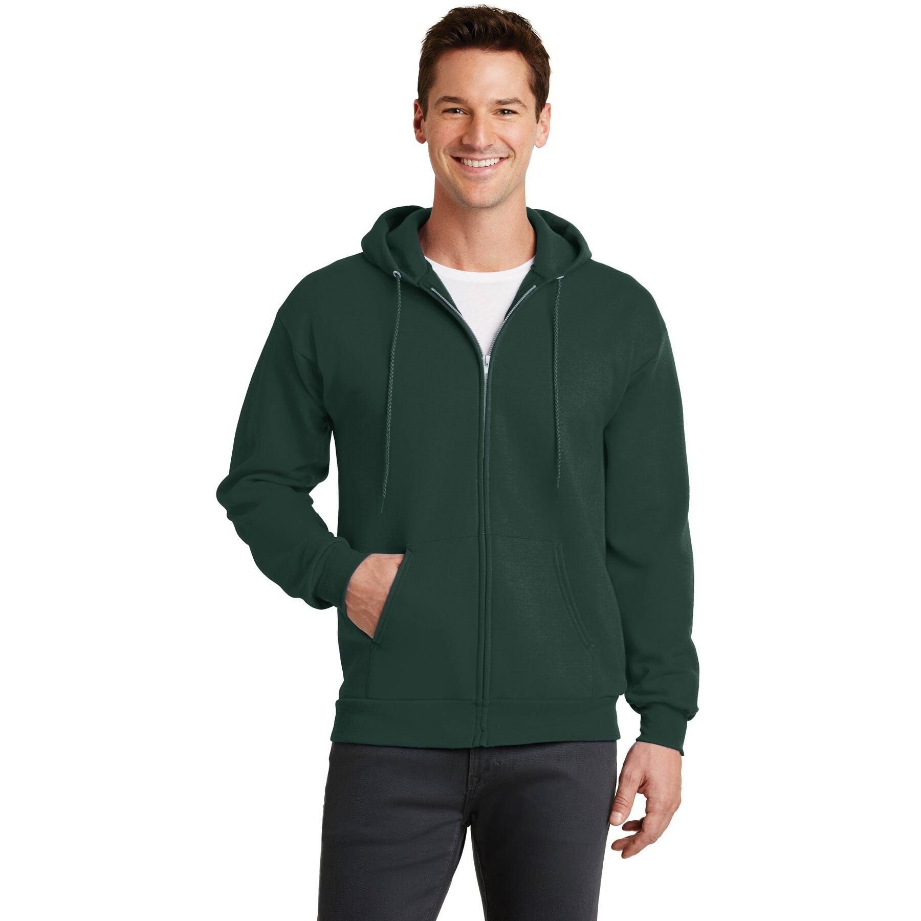 Port & Company® Core Fleece Full-Zip Hooded Sweatshirt