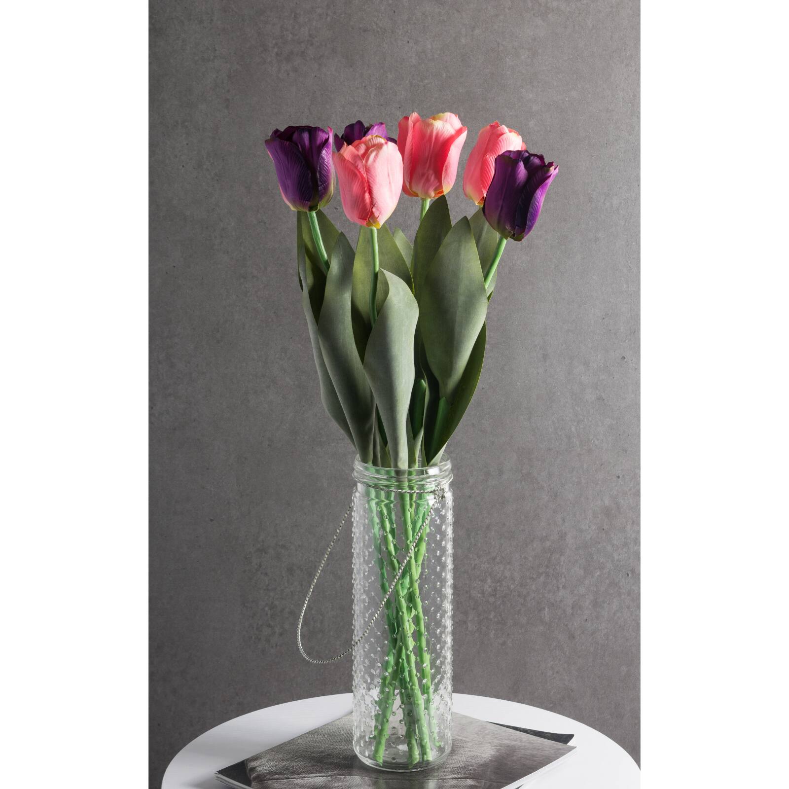 DII® Pink Flower Tulip Set, 4ct.