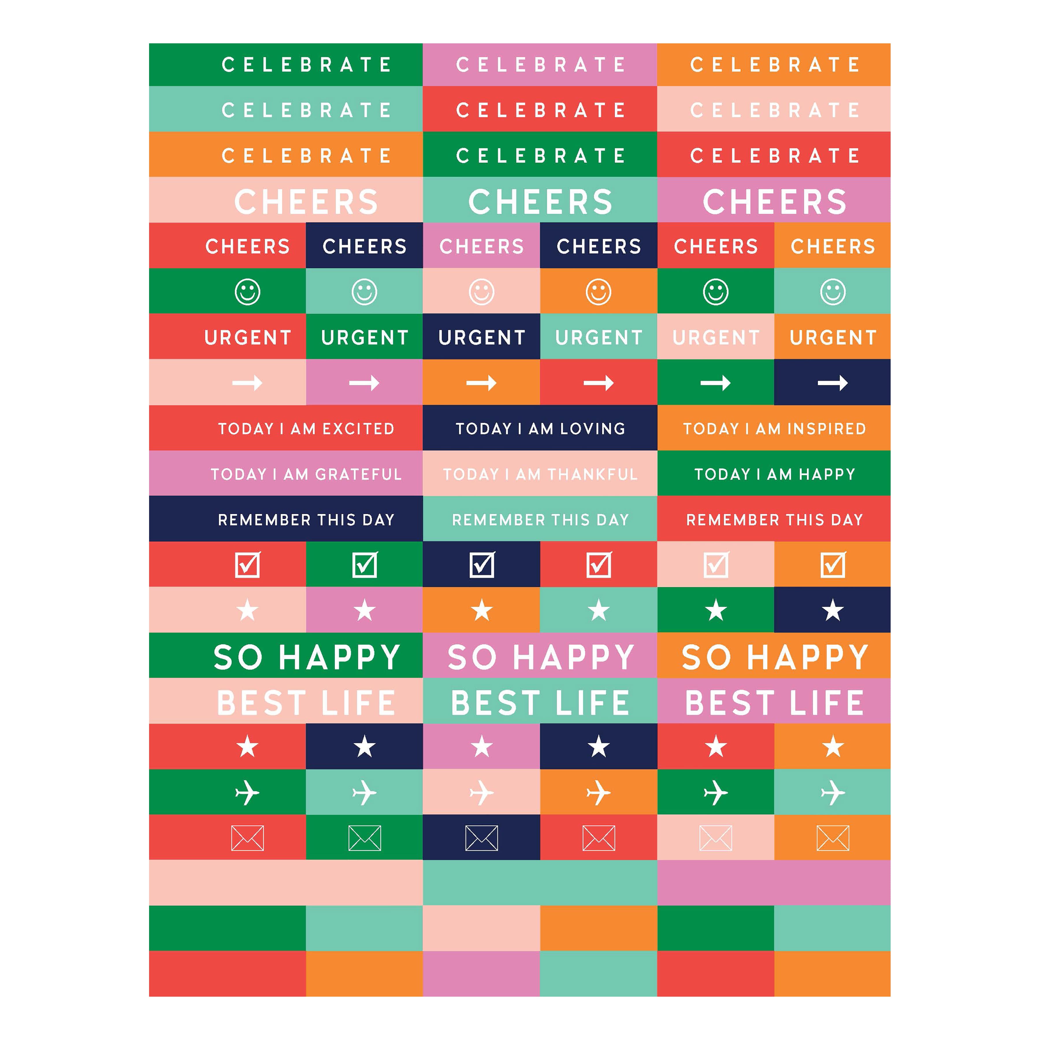 Striped Daily Monthly Luxe Planner