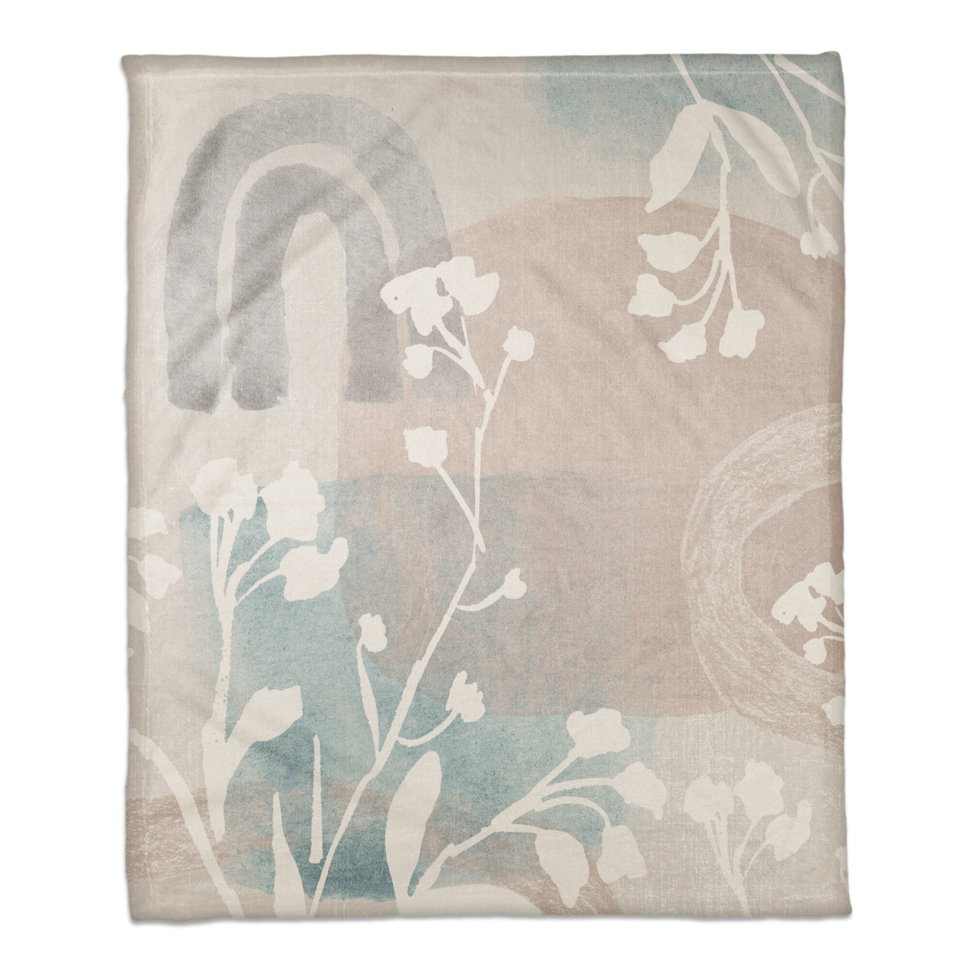 Chic Urban Abstract III 50&#x22; x 60&#x22; Coral Fleece Blanket