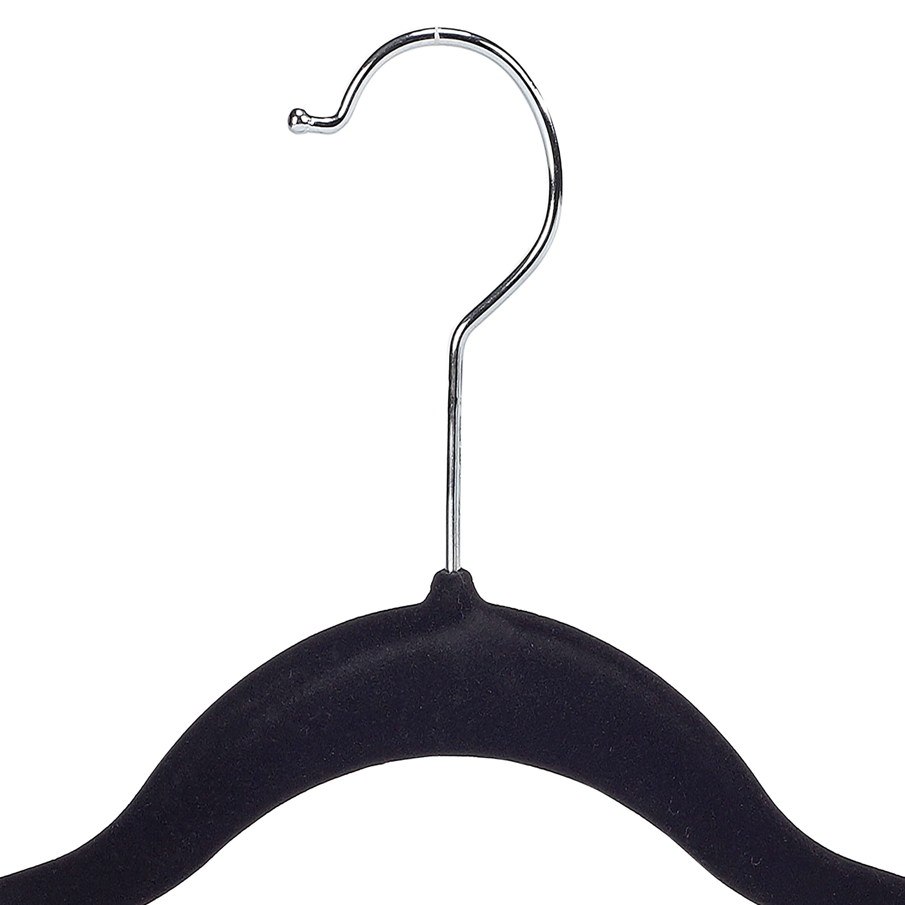 Simplify Slim Velvet Hangers with Clips, 6ct.