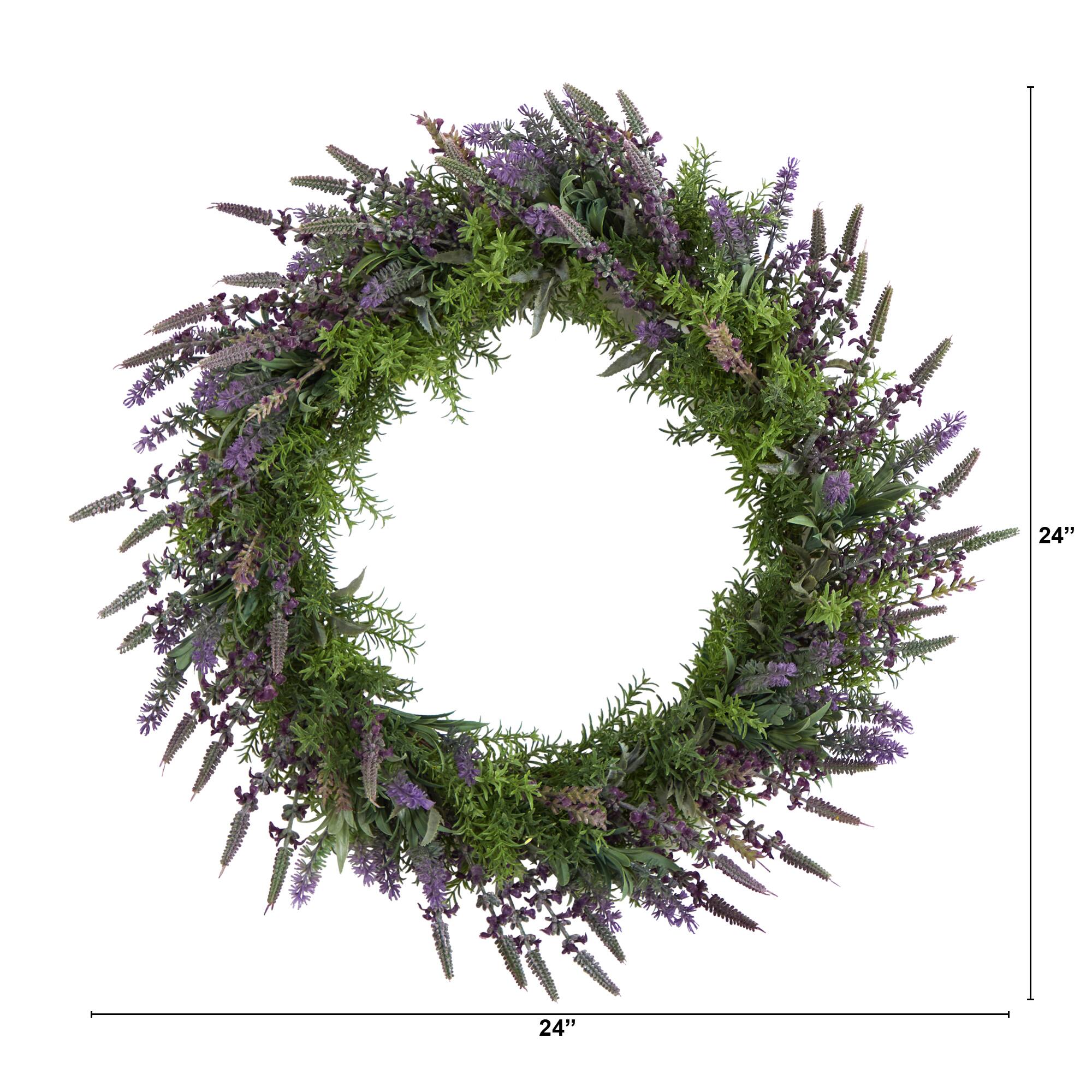 24" Lavender Wreath