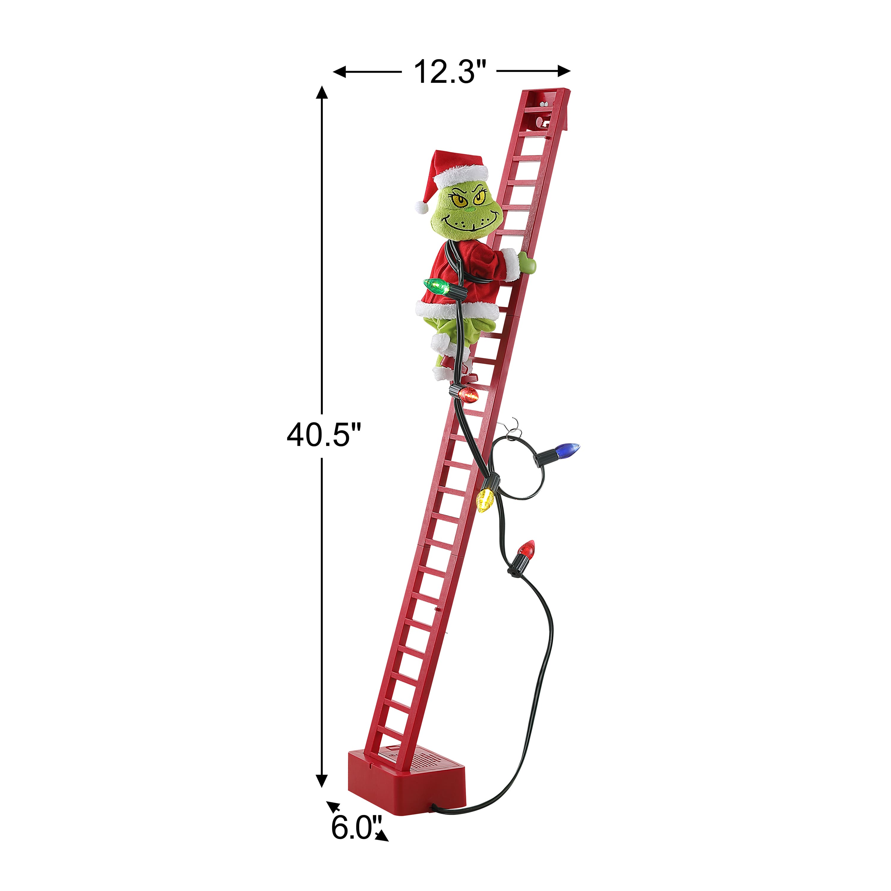 Mr. Christmas 40.5" Animated Ladder Climbing Grinch