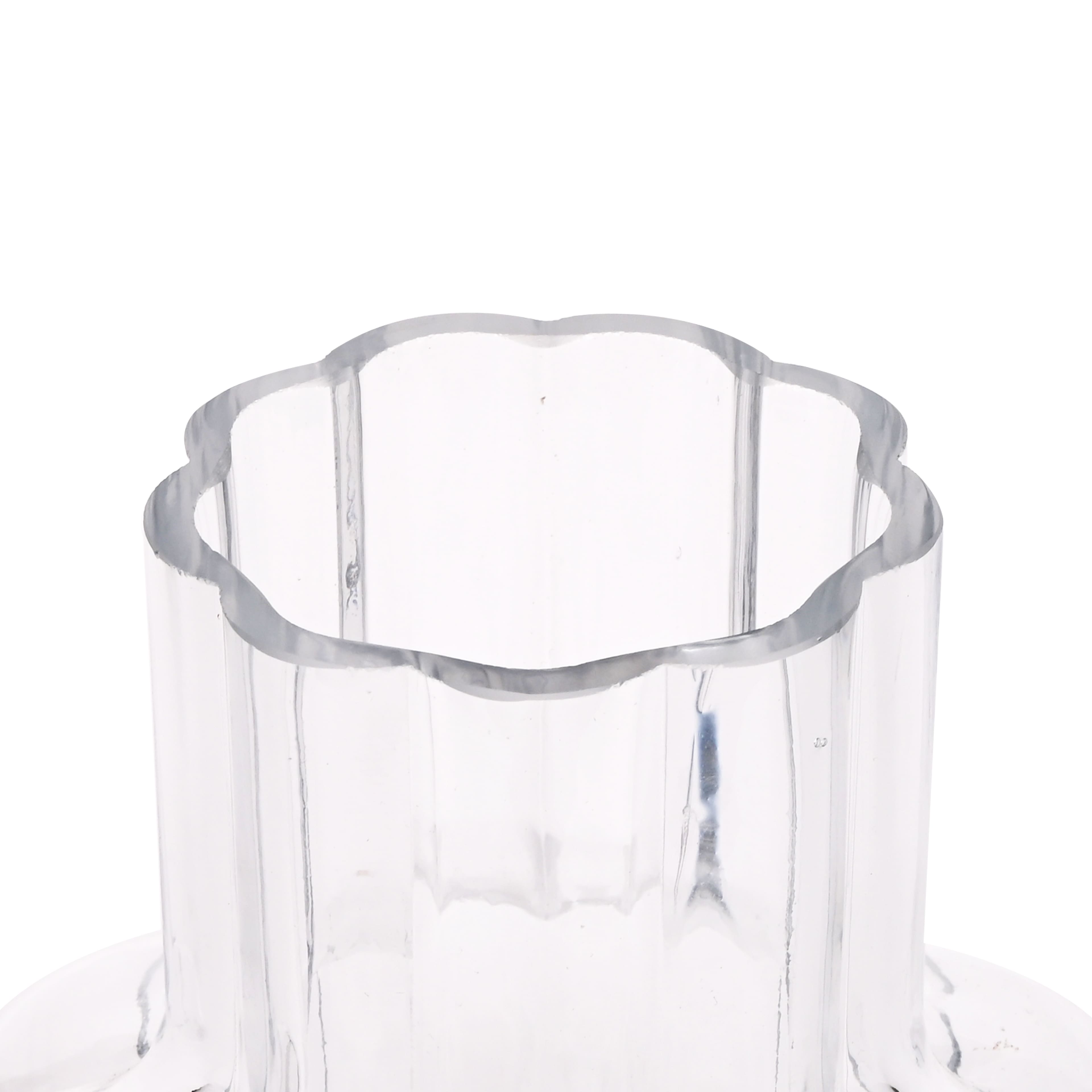 6&#x22; Clear Ribbed Glass Vase by Ashland&#xAE;