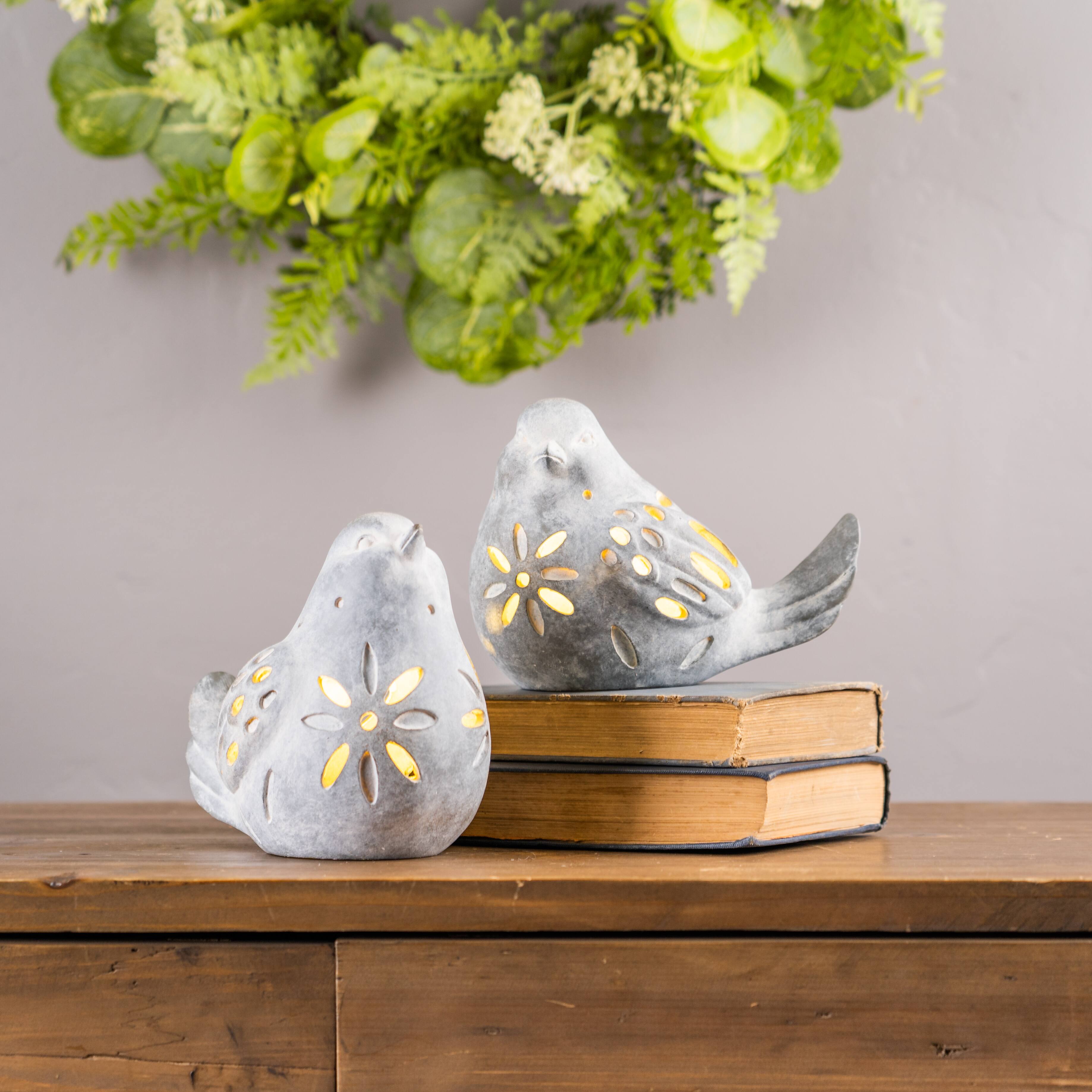 LED Bird Figurine Set