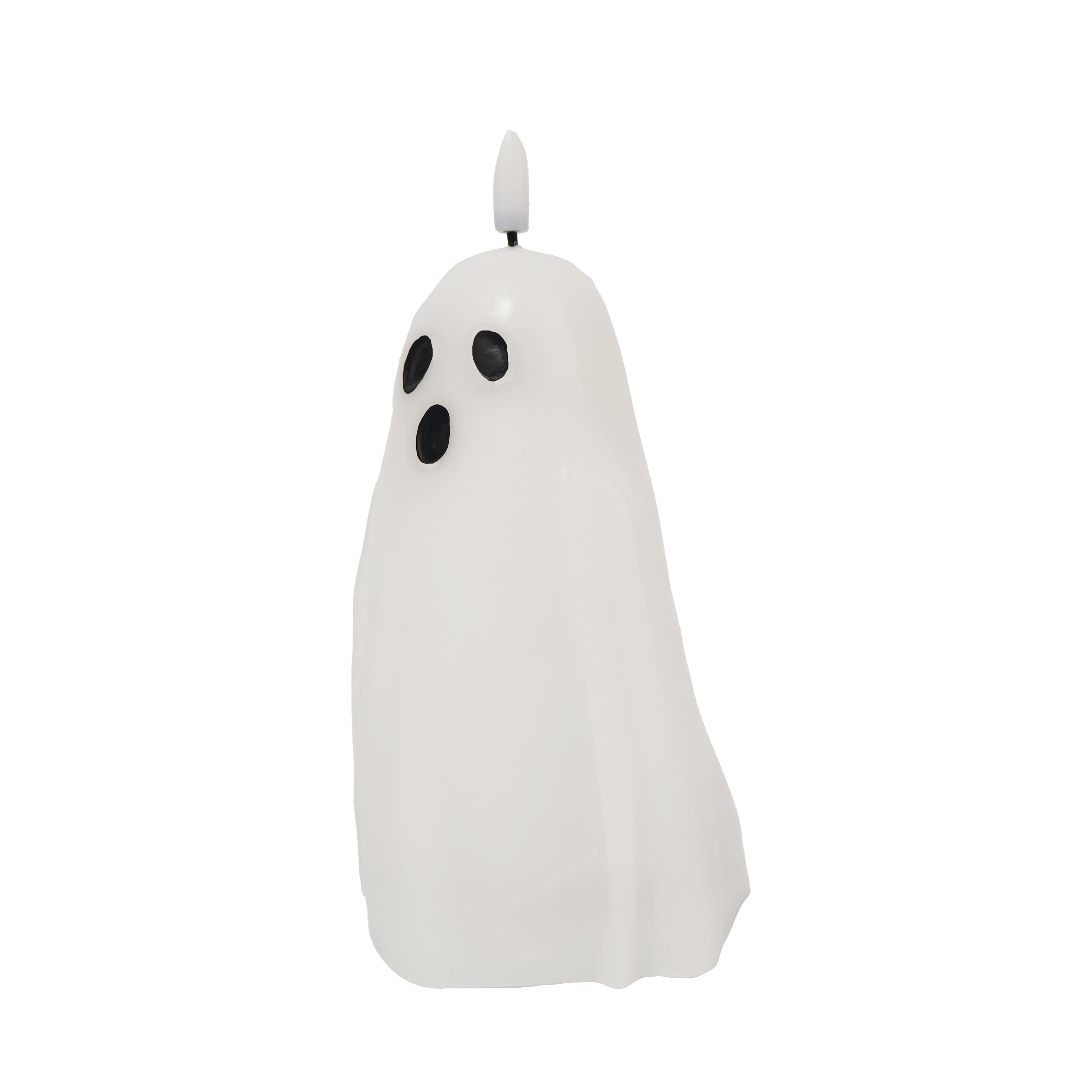 3.4" x 5.6" Ghost LED Wax Pillar Candle by Ashland®