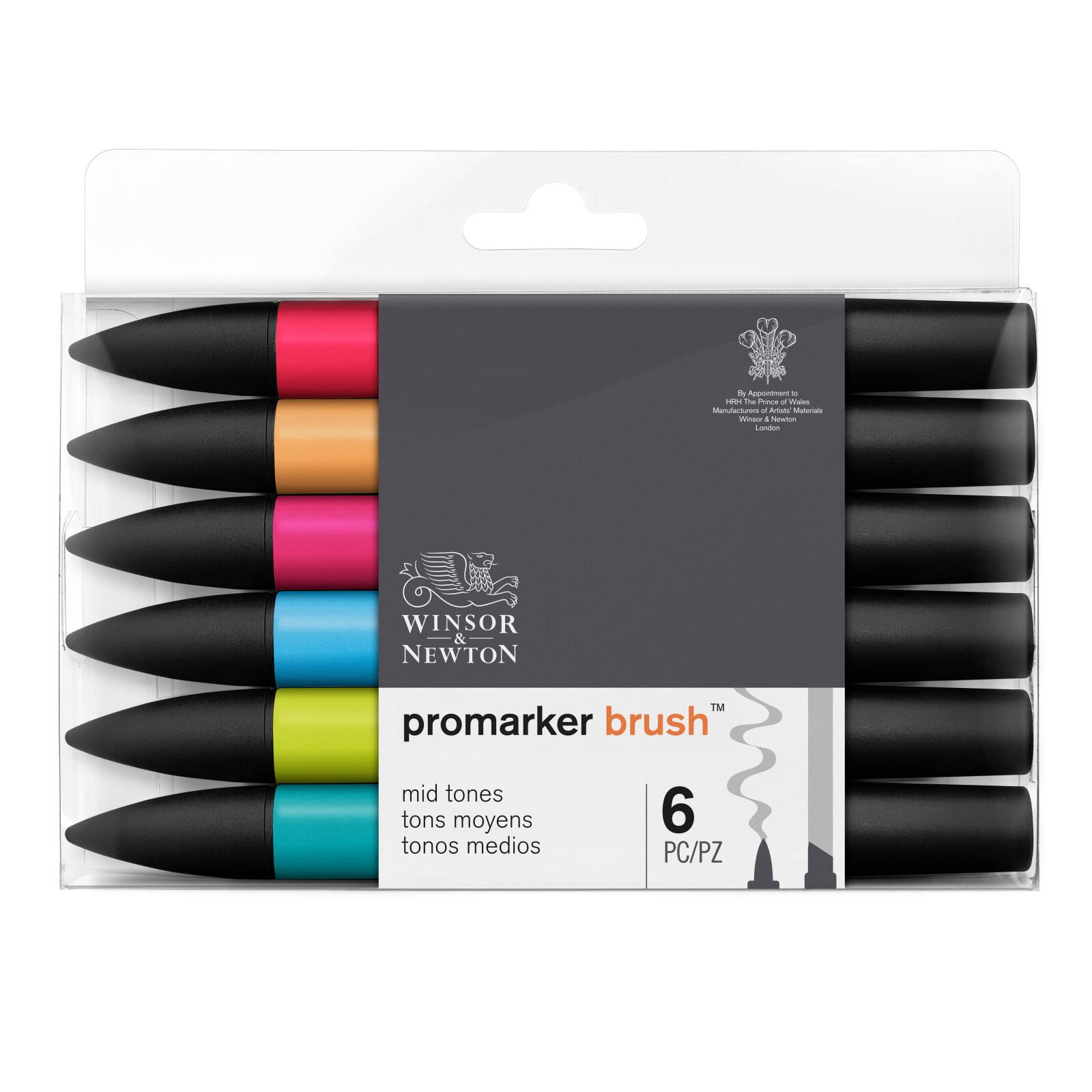 Winsor & Newton® 6 Mid Promarker Brush™ Set Michaels