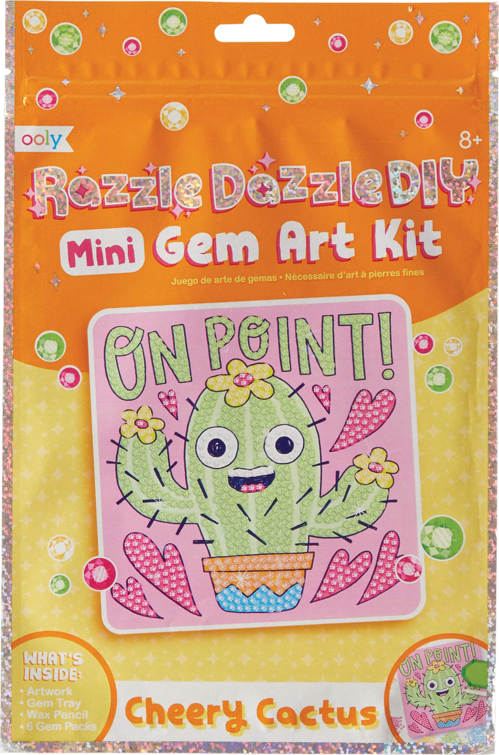 razzle dazzle diy gem art kit - cheery cactus - Tools 4 Teaching